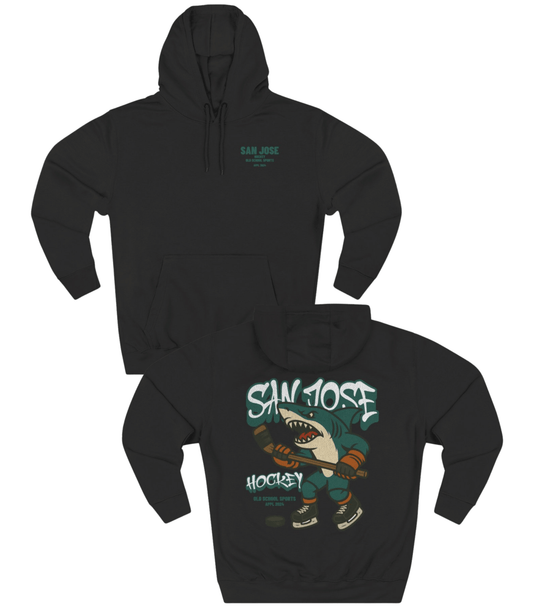 San Jose Hockey v2 Hoodie - Old Time Sports