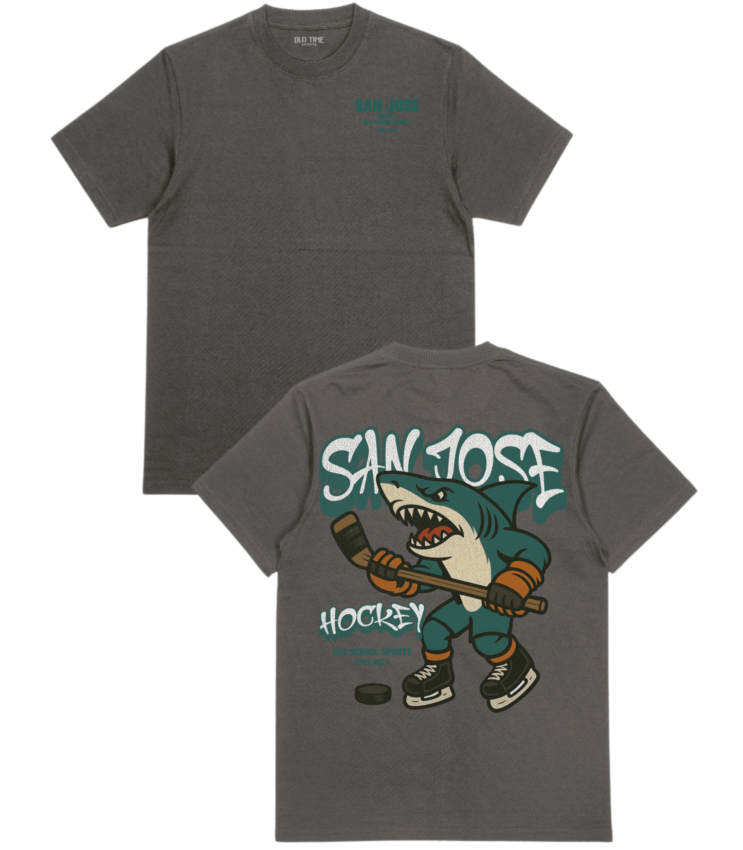 San Jose Hockey v2 T-Shirt - Old Time Sports