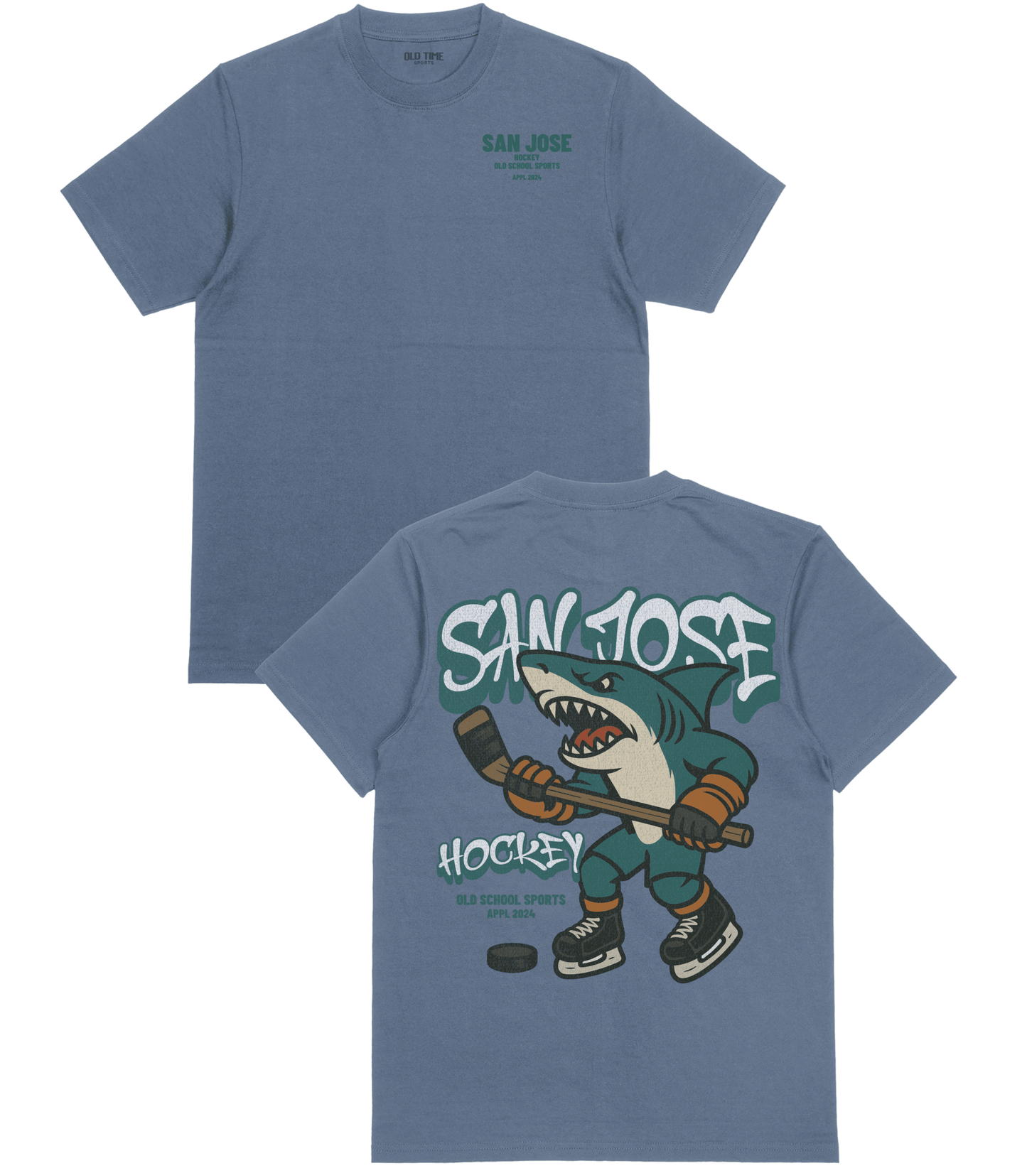 San Jose Hockey v2 T-Shirt - Old Time Sports