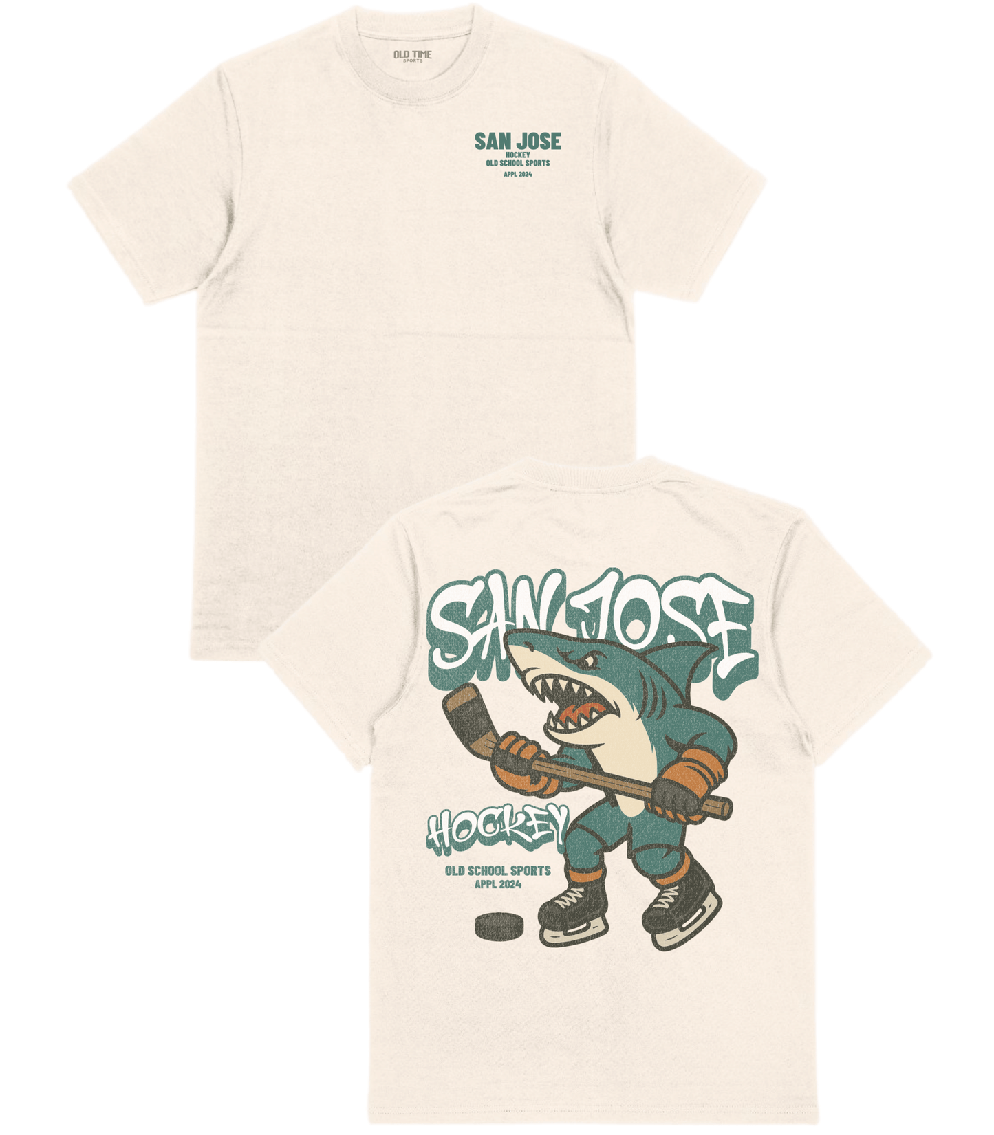 San Jose Hockey v2 T-Shirt - Old Time Sports