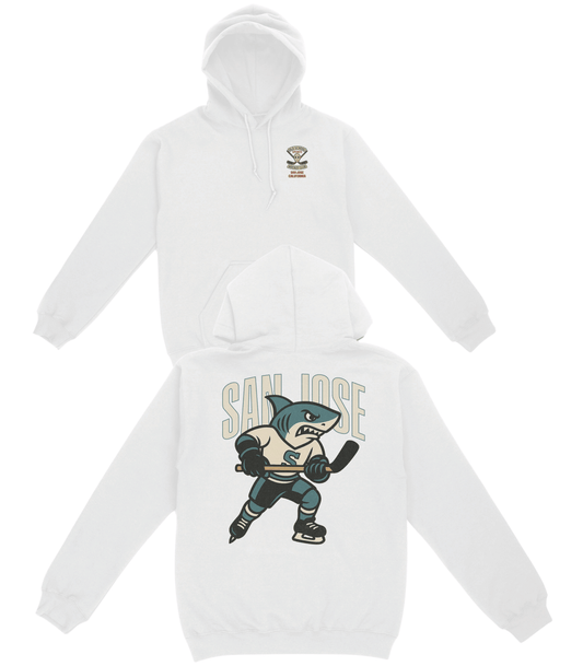 San Jose Hockey v3 Basic Hoodie - Old Time Sports