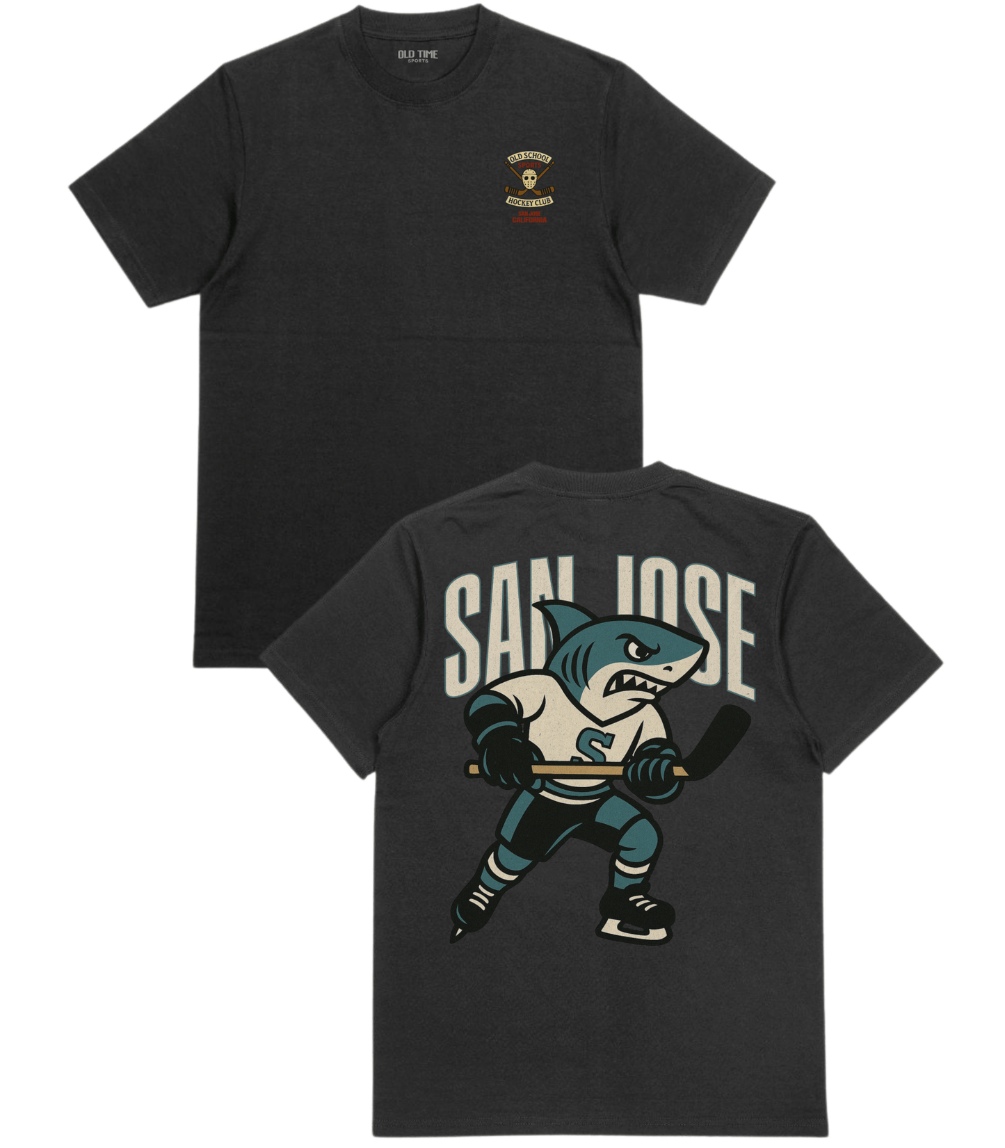 San Jose Hockey v6 T-Shirt - Old Time Sports