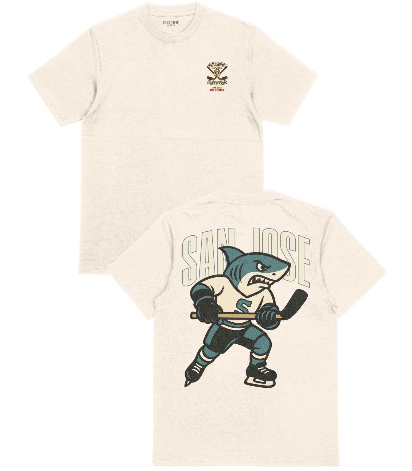 San Jose Hockey v6 T-Shirt - Old Time Sports