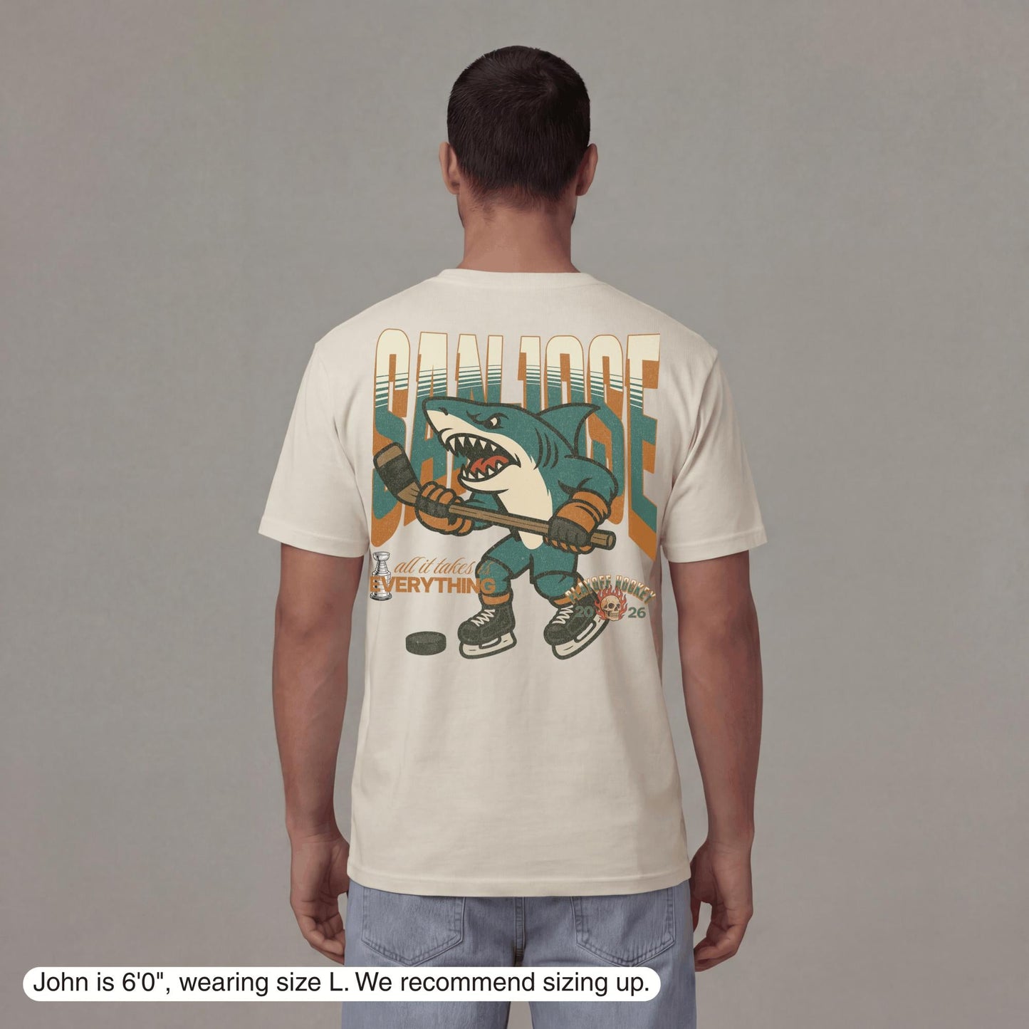 San Jose Playoff Hockey T-Shirt - Old Time Sports