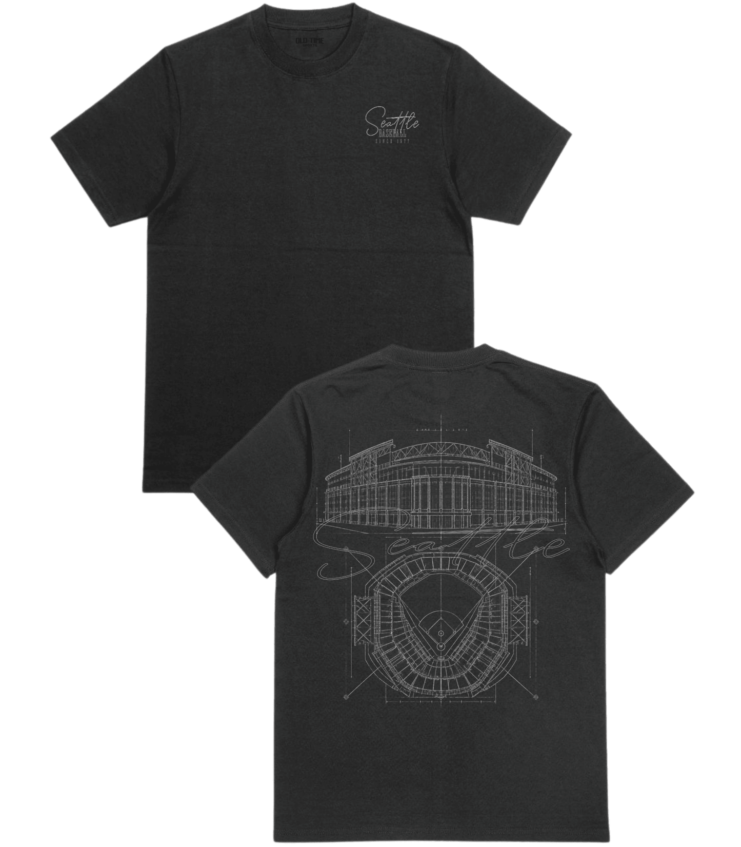 Seattle Blueprints T-Shirt - Old Time Sports