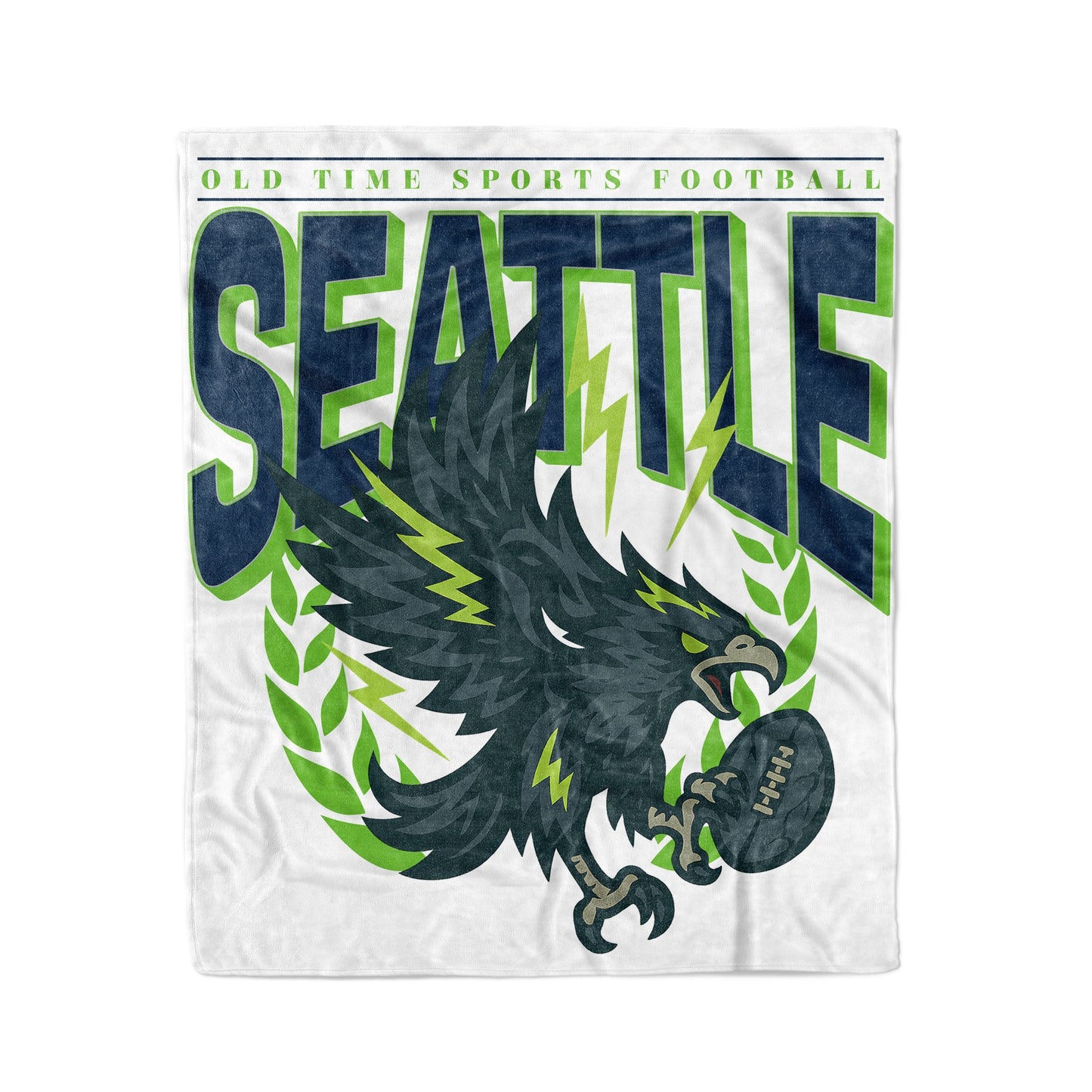 Seattle Football 50x60in Fleece Blanket - Old Time Sports