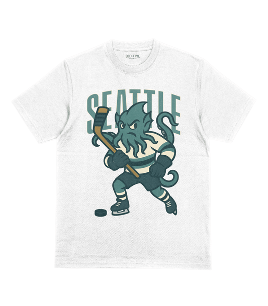 Seattle Hockey v2 FRONT T-Shirt - Old Time Sports