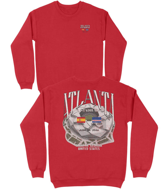 Spain vs. Cabo Verde Basic Crewneck - Old Time Sports