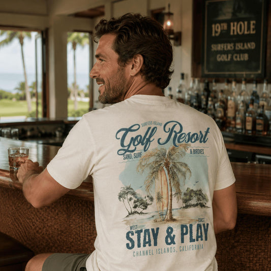 Surfers Island Golf T-Shirt - Old Time Sports