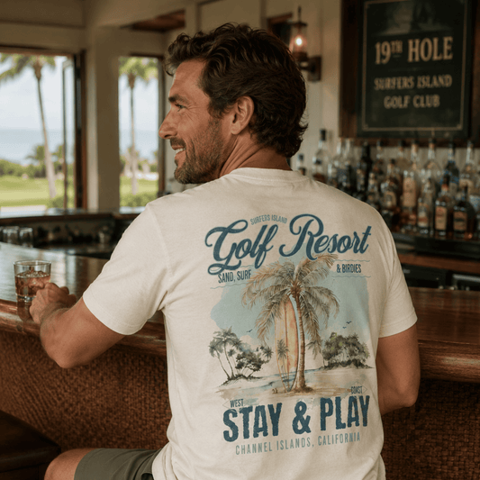 Surfers Island Golf T-Shirt - Old Time Sports