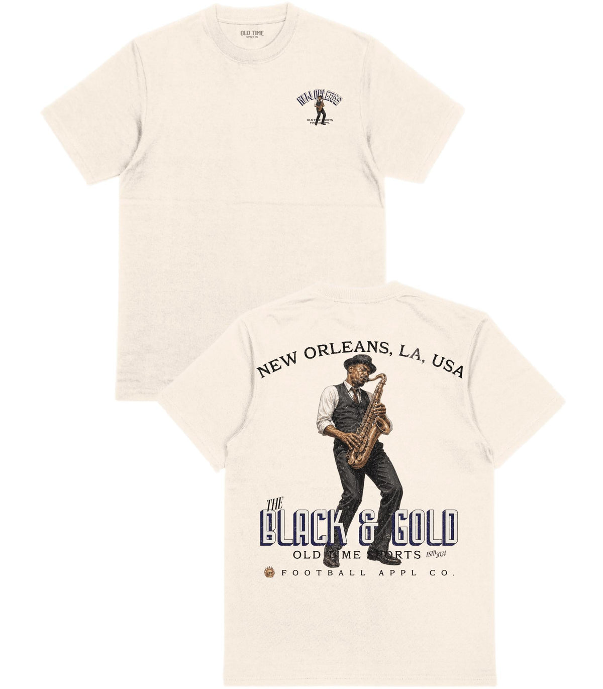 The Black & Gold T-Shirt - Old Time Sports