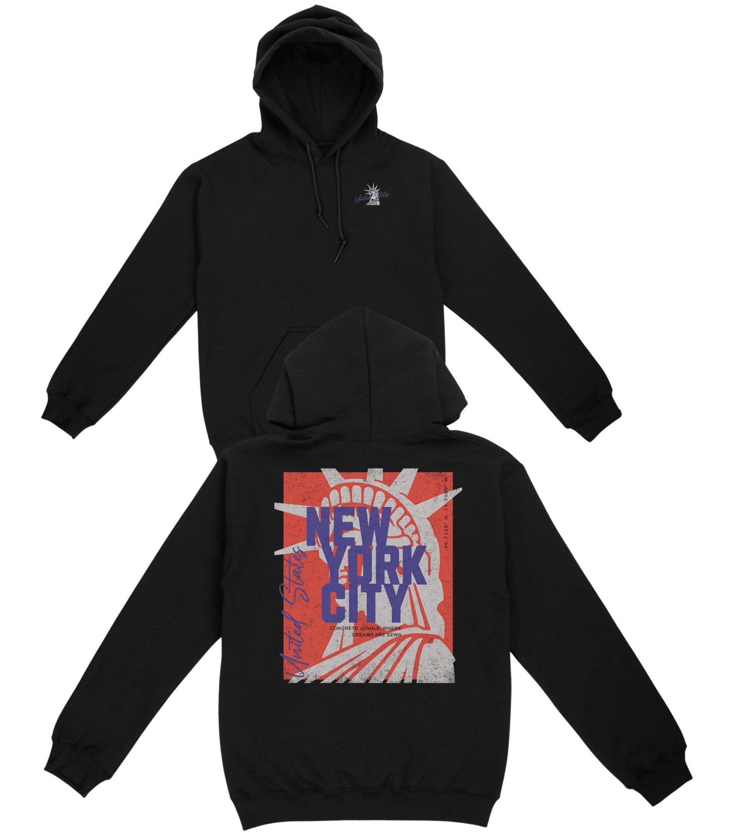 US New York City Basic Hoodie - Old Time Sports
