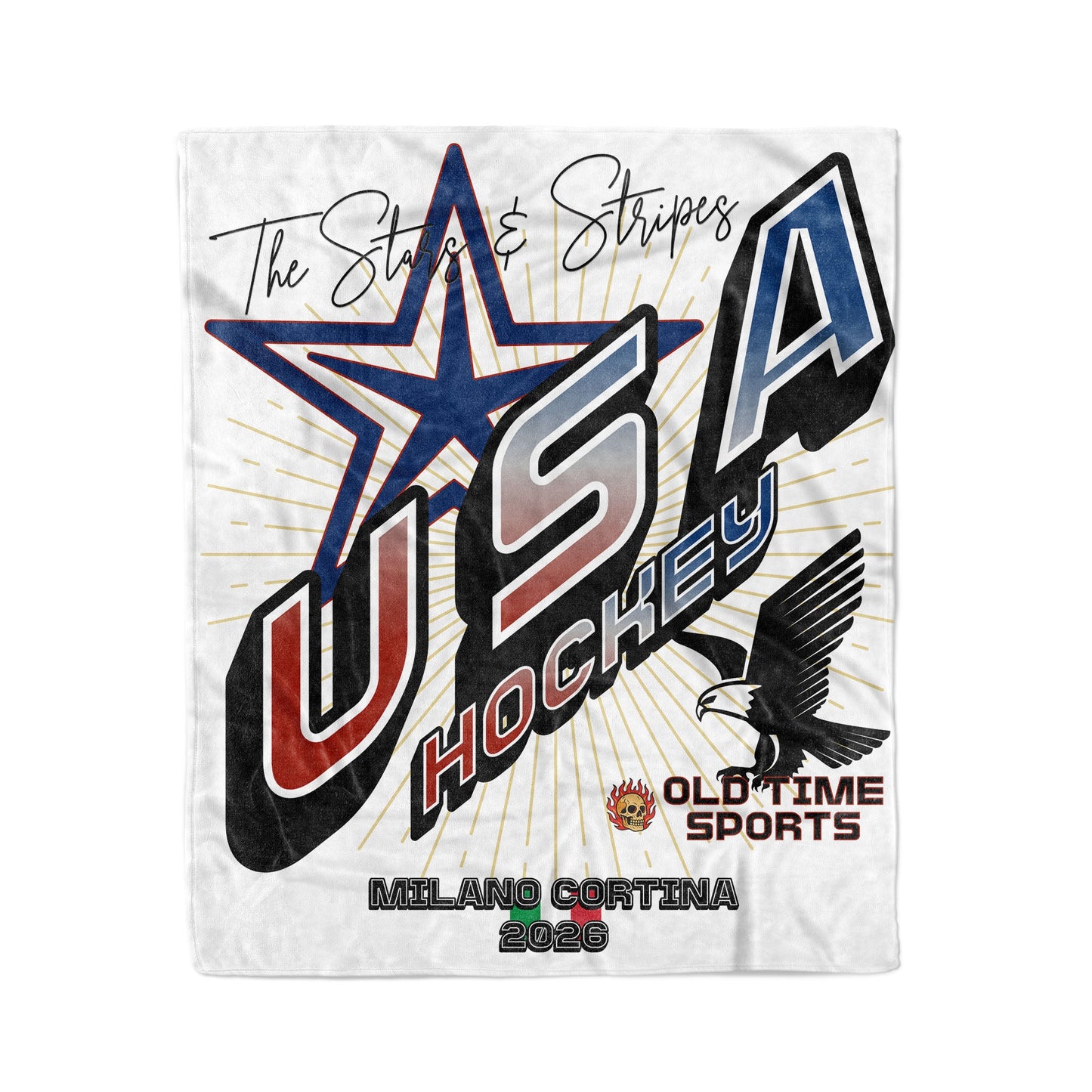 USA Hockey 50x60in Fleece Blanket - Old Time Sports