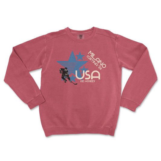 USA Ice Hockey Premium Crewneck - Old Time Sports
