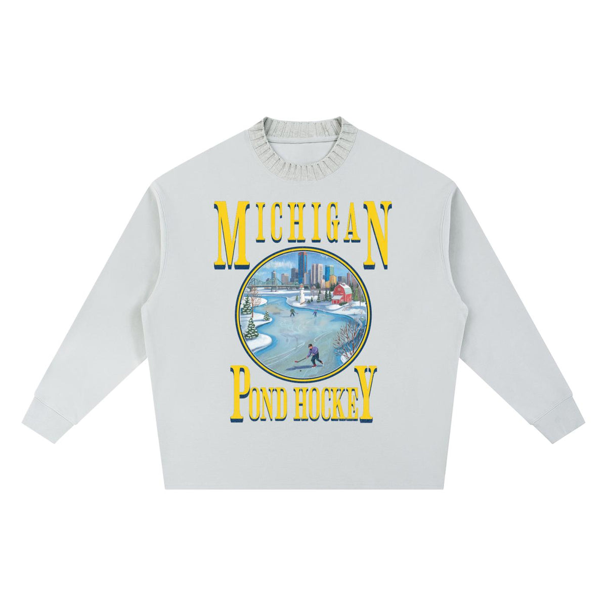michigan,hockey,one,knitted,sweater,unisex,tapstitch,dtg