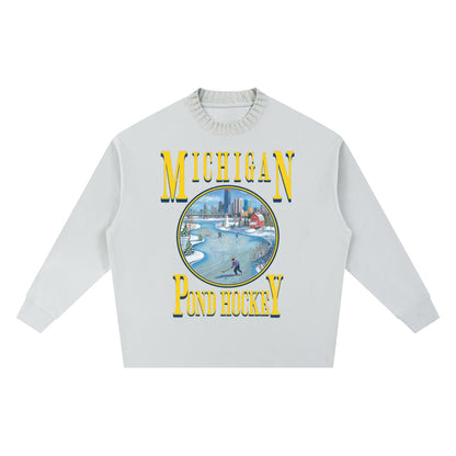 michigan,hockey,one,knitted,sweater,unisex,tapstitch,dtg