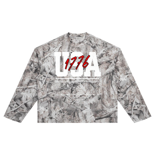 1776 Waffle Camo Longsleeve - Old Time Sports