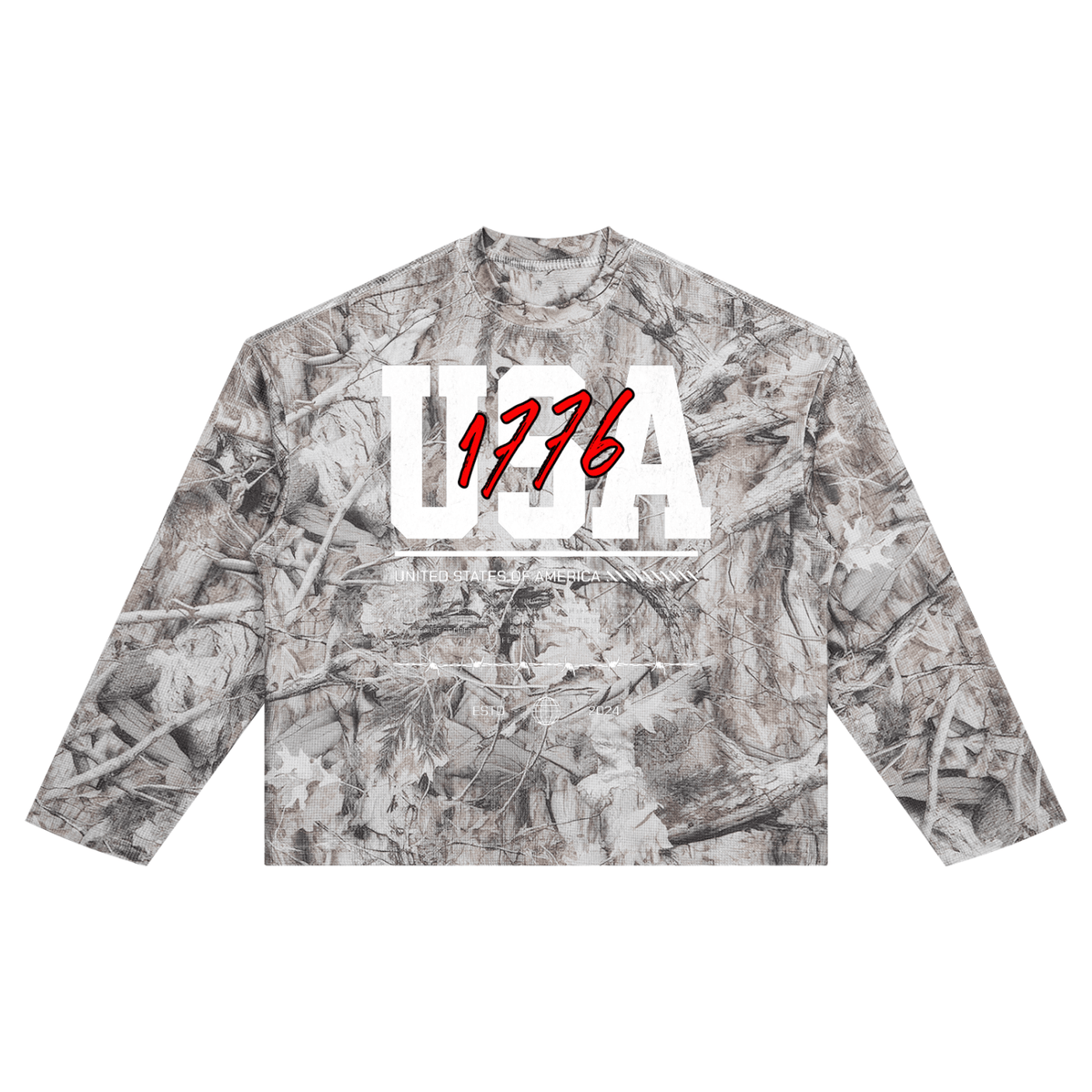 1776 Waffle Camo Longsleeve - Old Time Sports