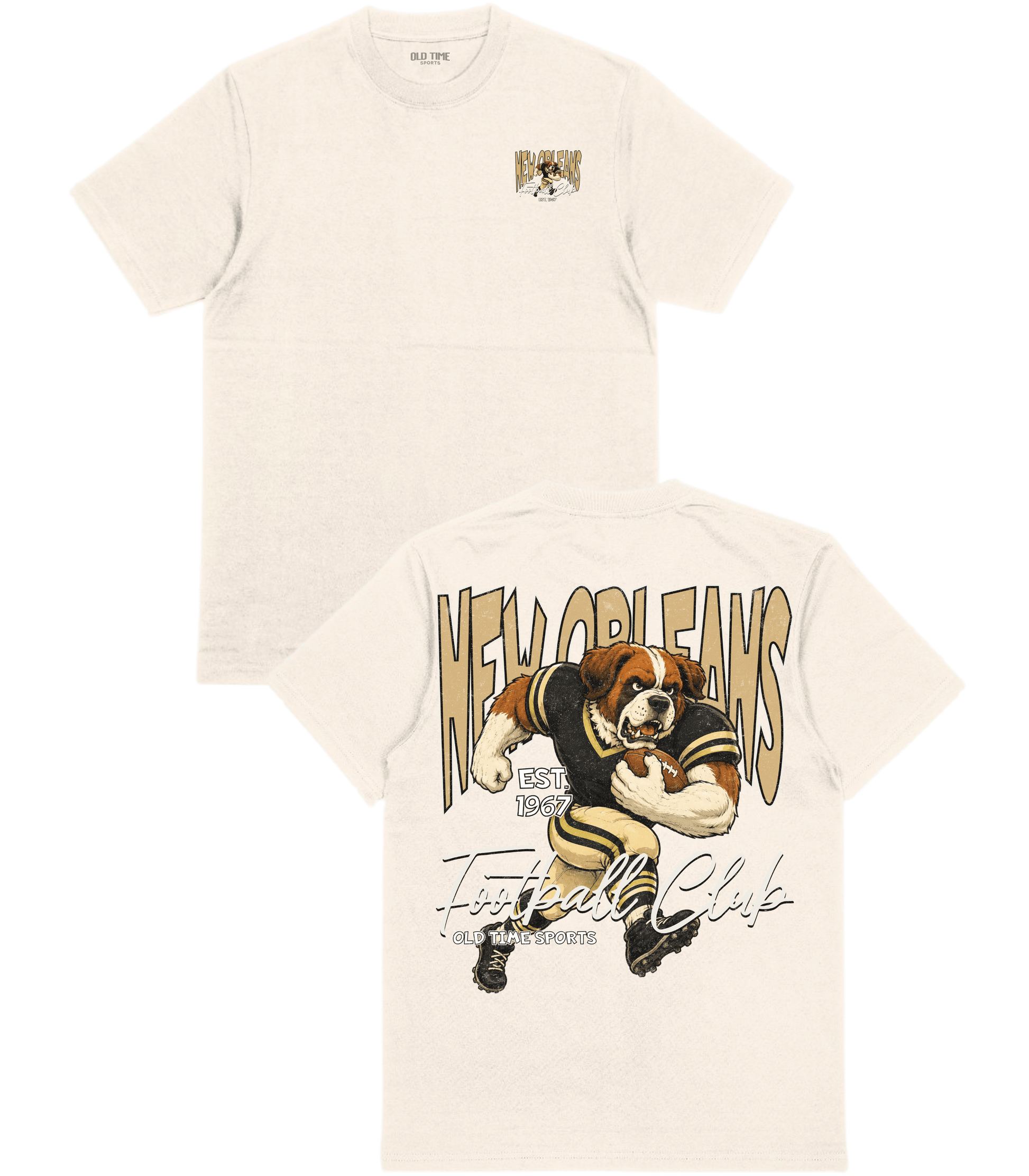 New Orleans Football 1967 T-Shirt- Old Time Sports