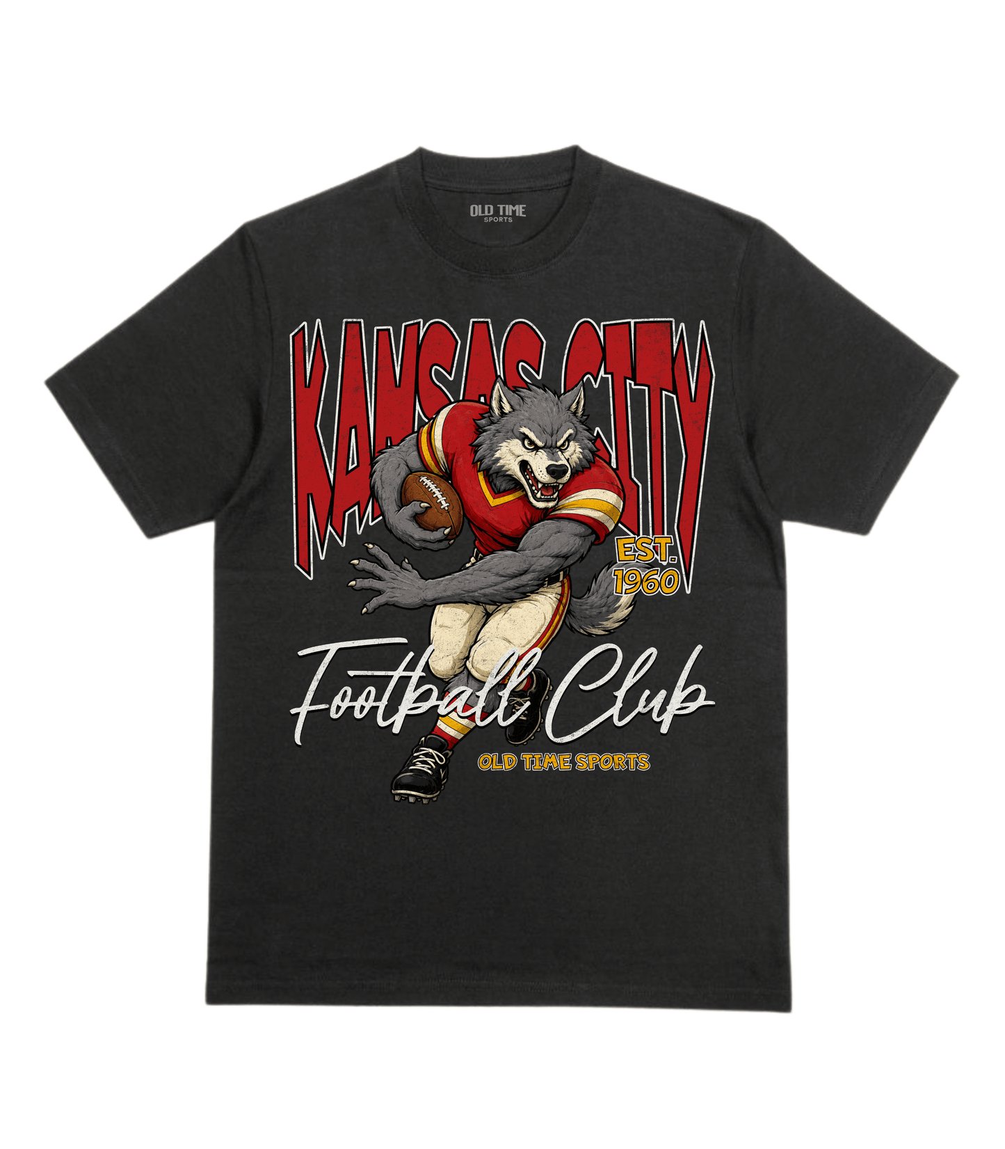 Kansas City Football 1960 v2 T-Shirt- Old Time Sports