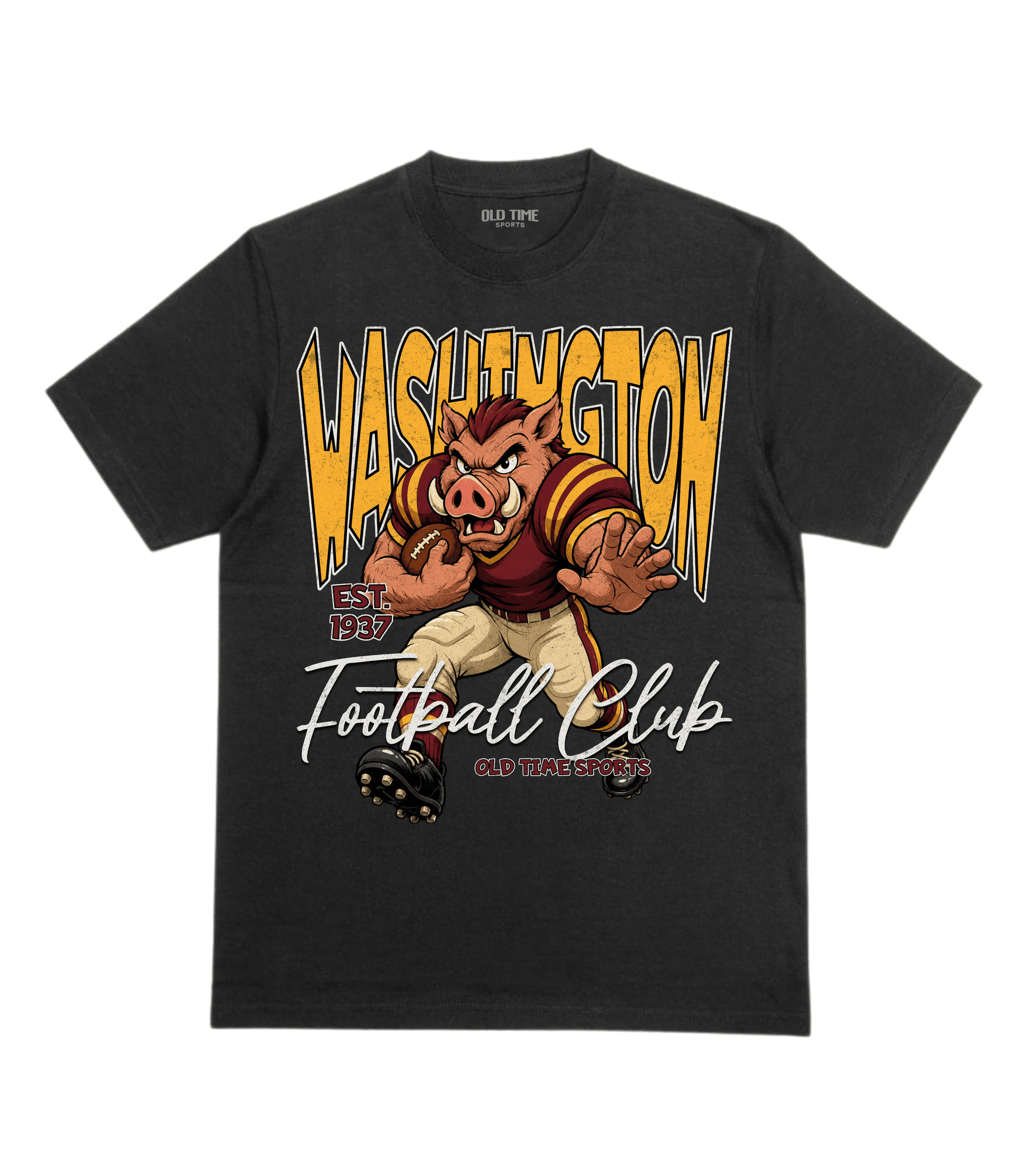 Washington Football 1937 v2 T-Shirt- Old Time Sports