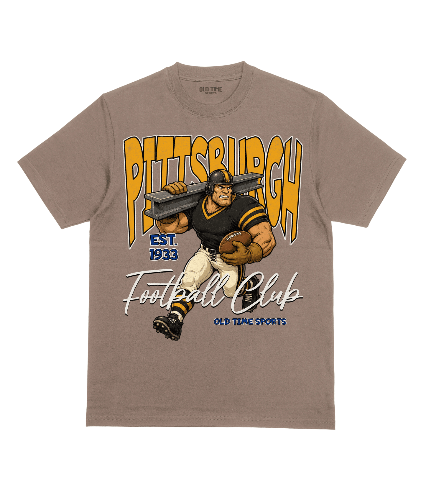 Pittsburgh Football 1933 v2 T-Shirt- Old Time Sports
