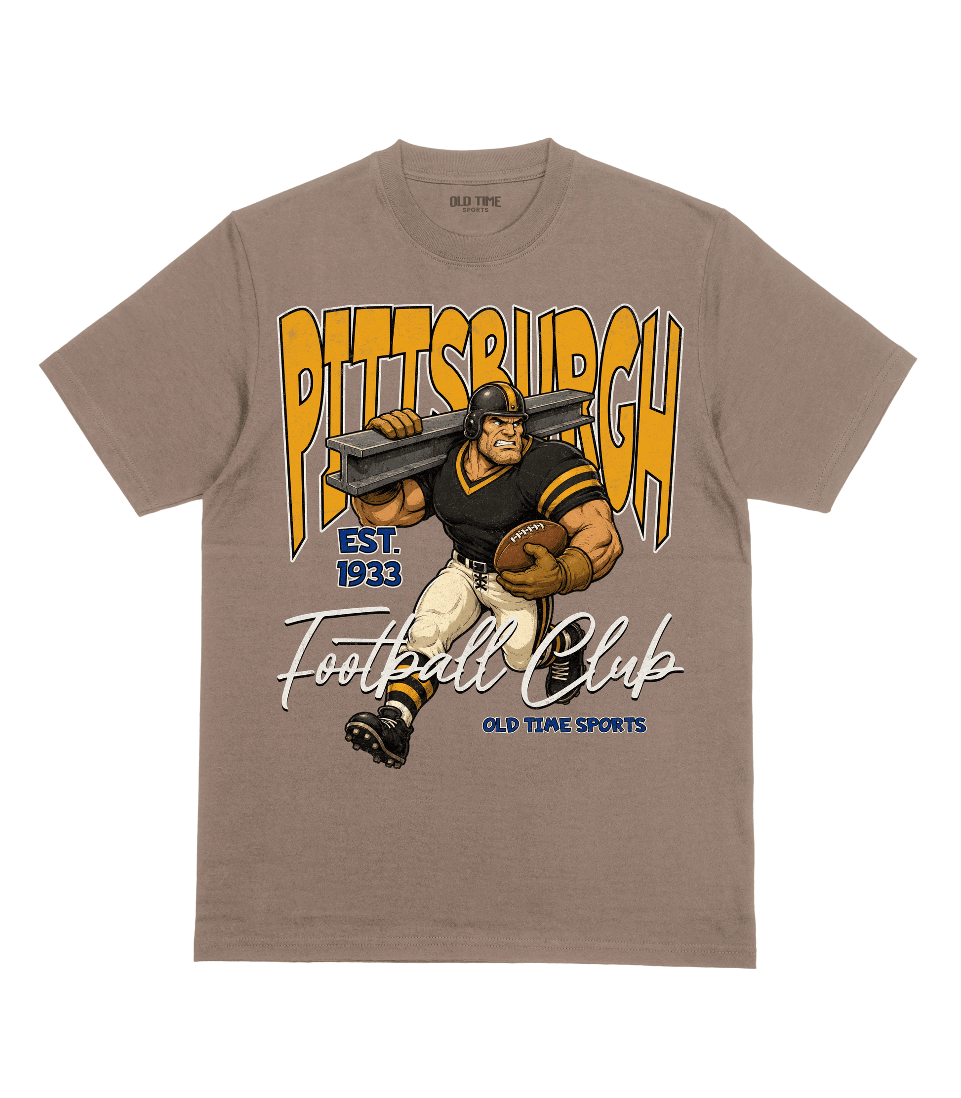 Pittsburgh Football 1933 v2 T-Shirt- Old Time Sports