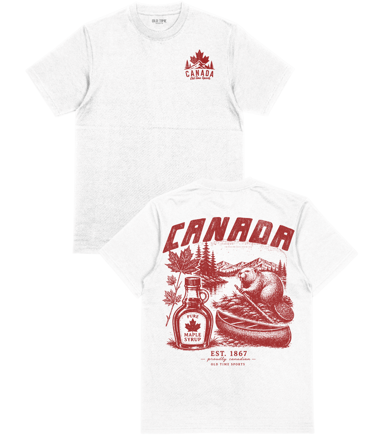 Proudly Canadian T-Shirt- Old Time Sports