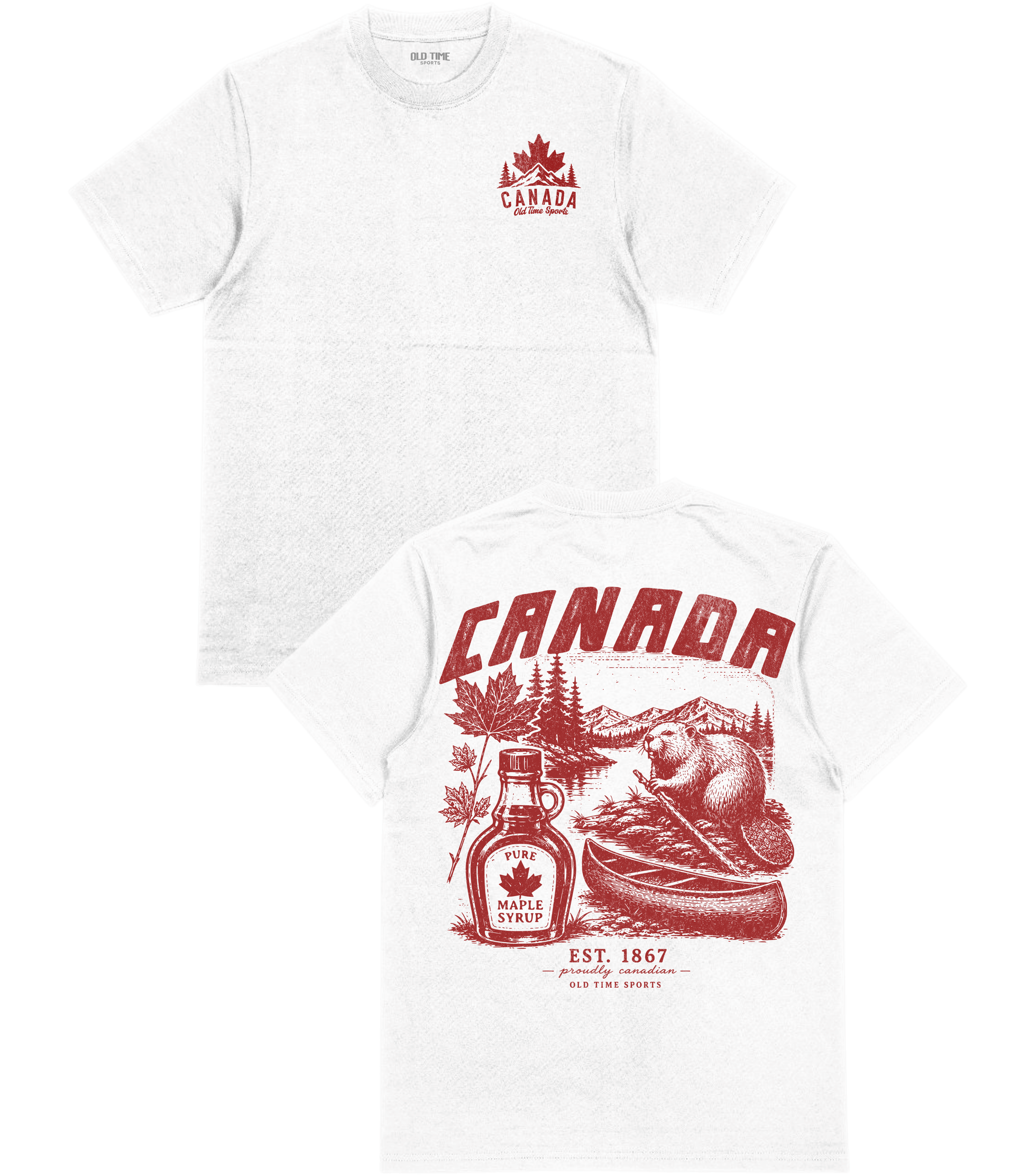 Proudly Canadian T-Shirt- Old Time Sports