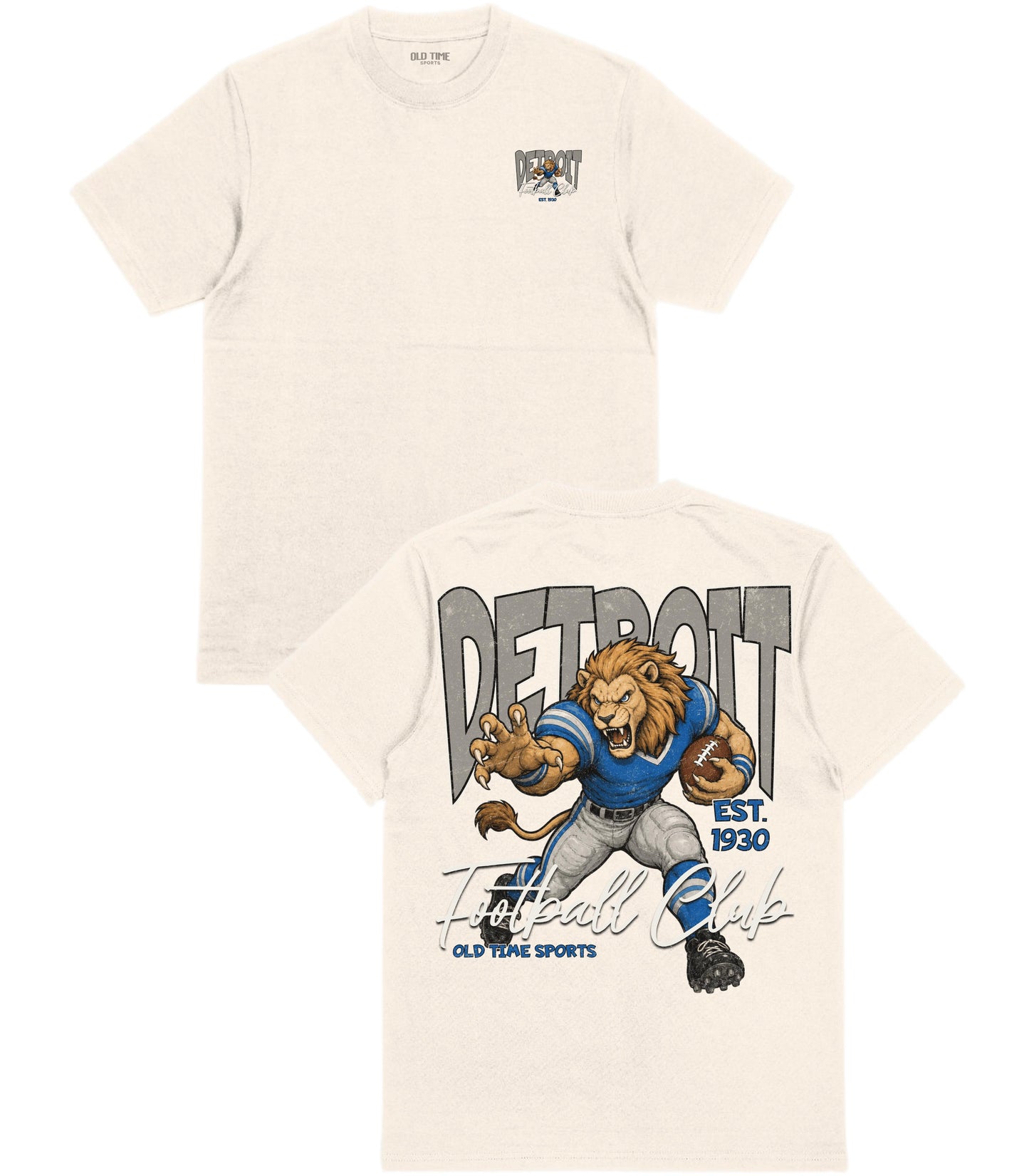 Detroit Football 1930 T-Shirt- Old Time Sports