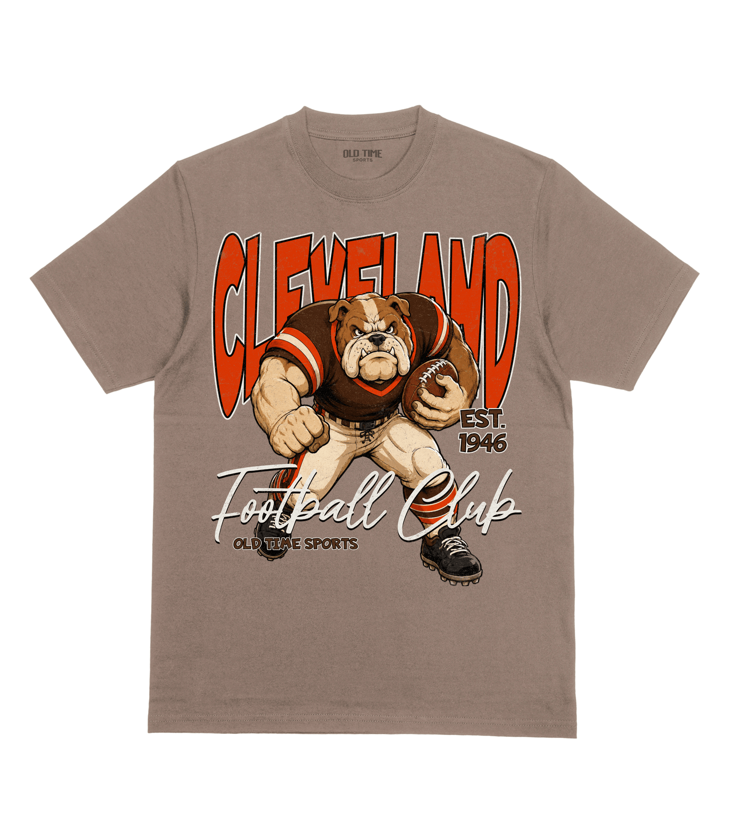 Cleveland Football 1946 v2 T-Shirt- Old Time Sports