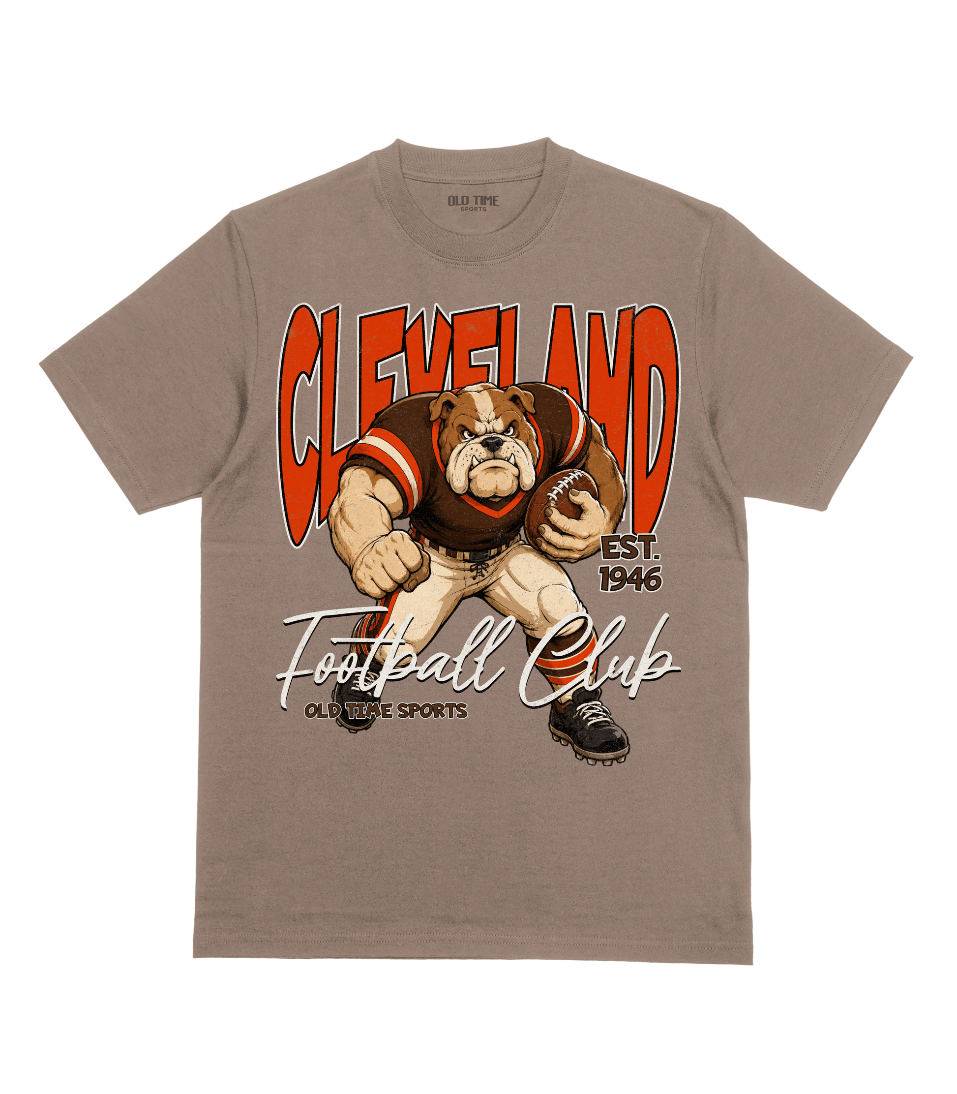Cleveland Football 1946 v2 T-Shirt- Old Time Sports