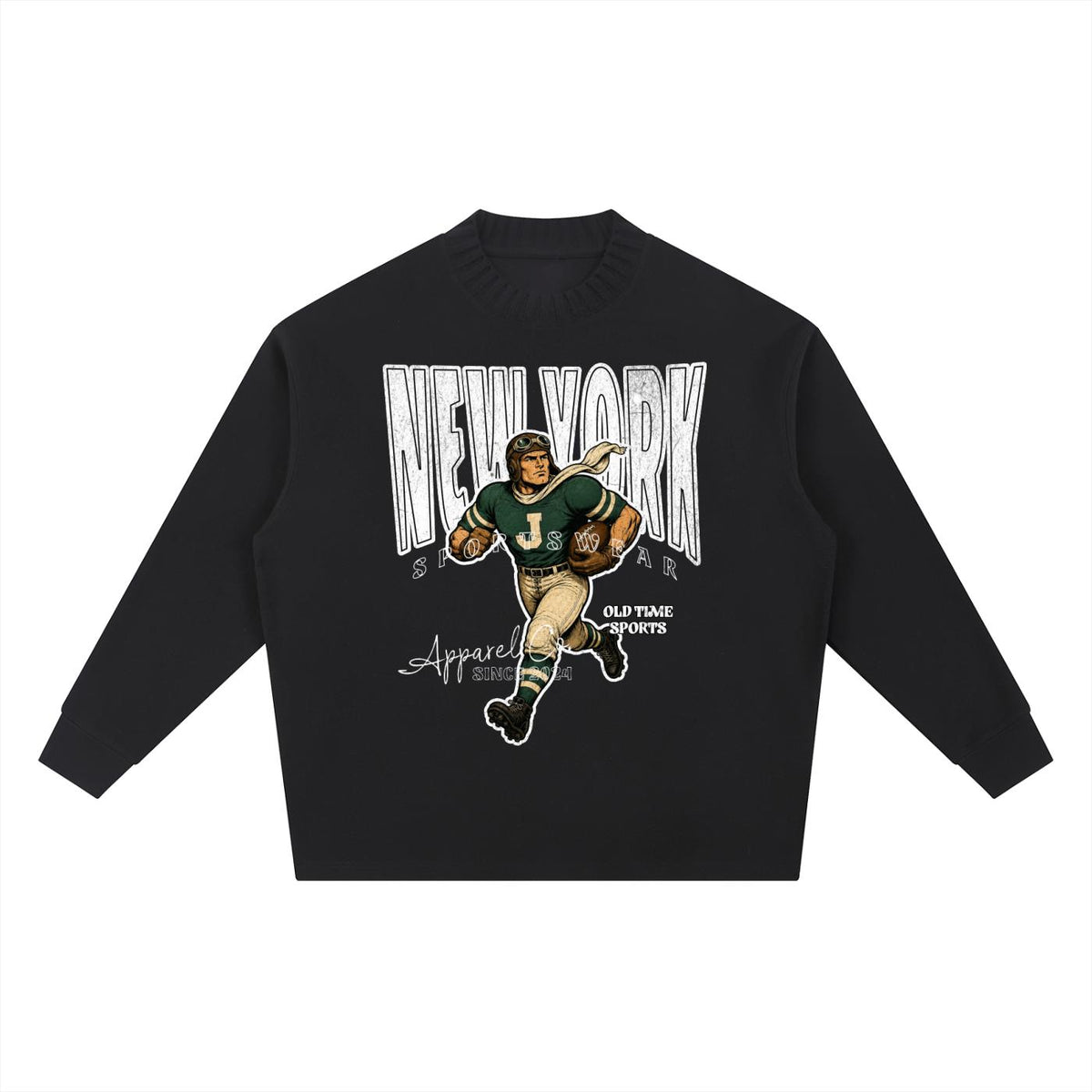 NY,football,knitted,sweater,one,unisex,tapstitch,dtg