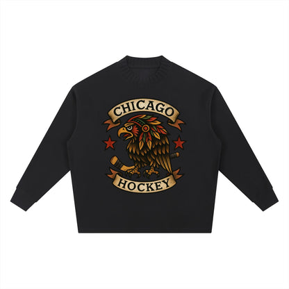 chicago,hockey,knitted,sweater,one,unisex,dtg,tapstitch