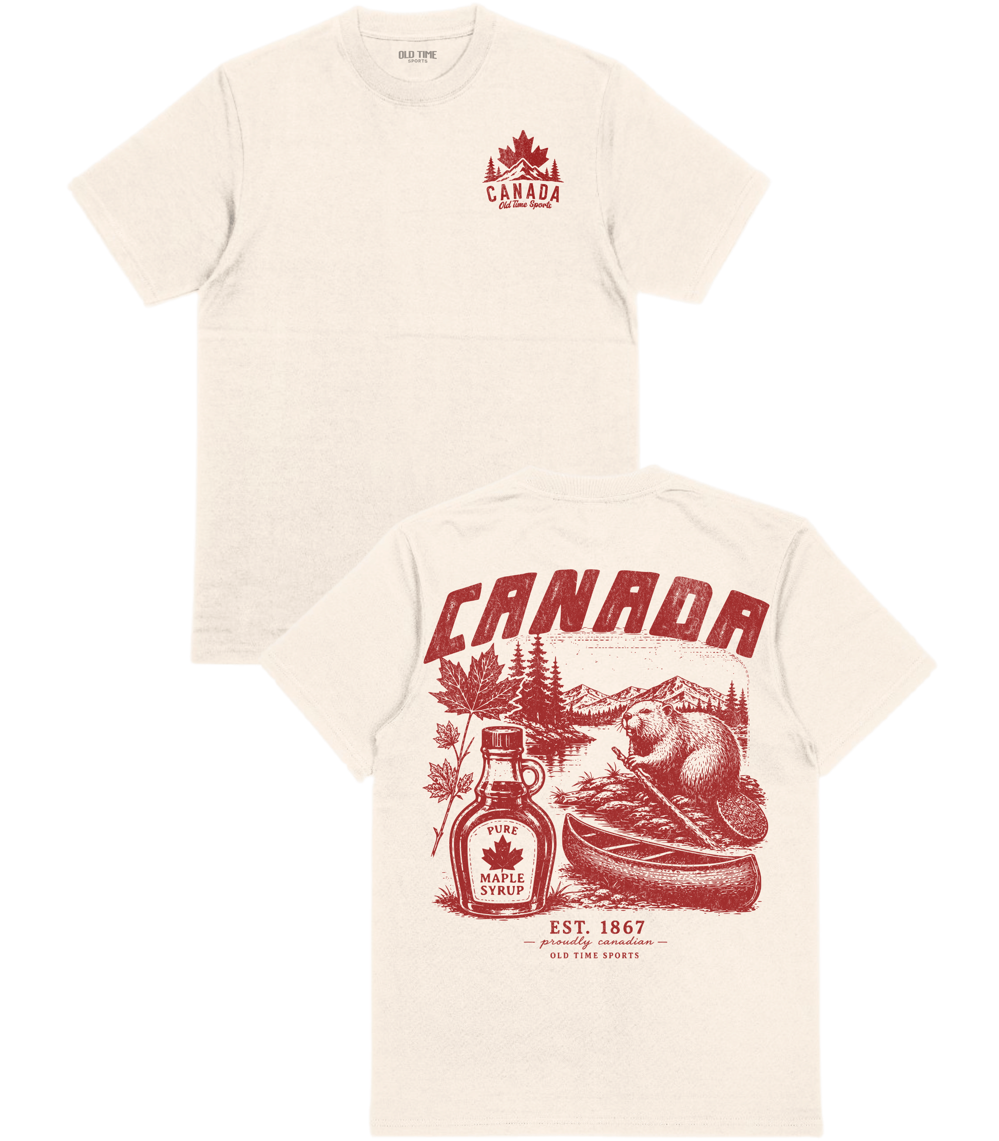 Proudly Canadian T-Shirt- Old Time Sports