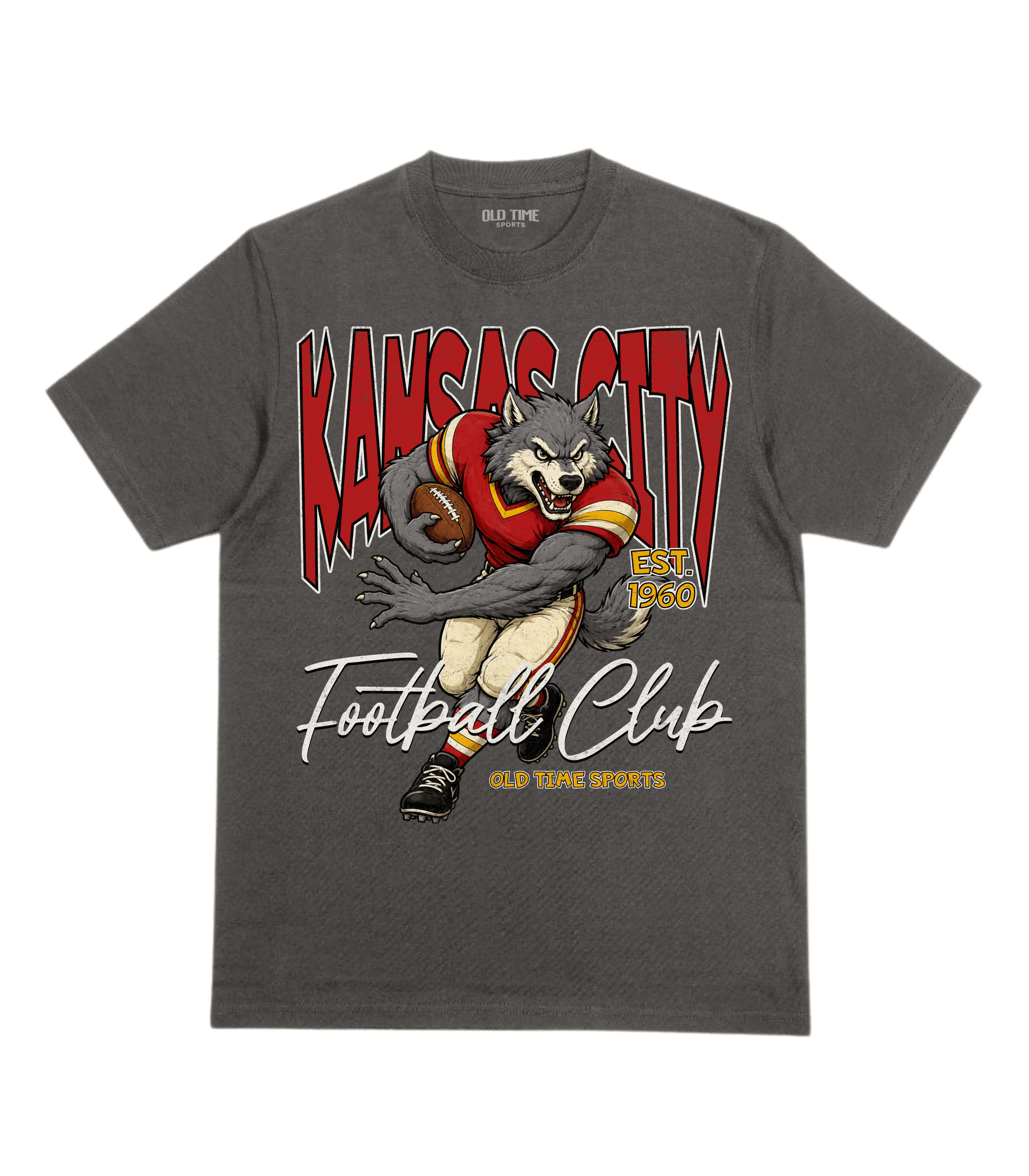 Kansas City Football 1960 v2 T-Shirt- Old Time Sports