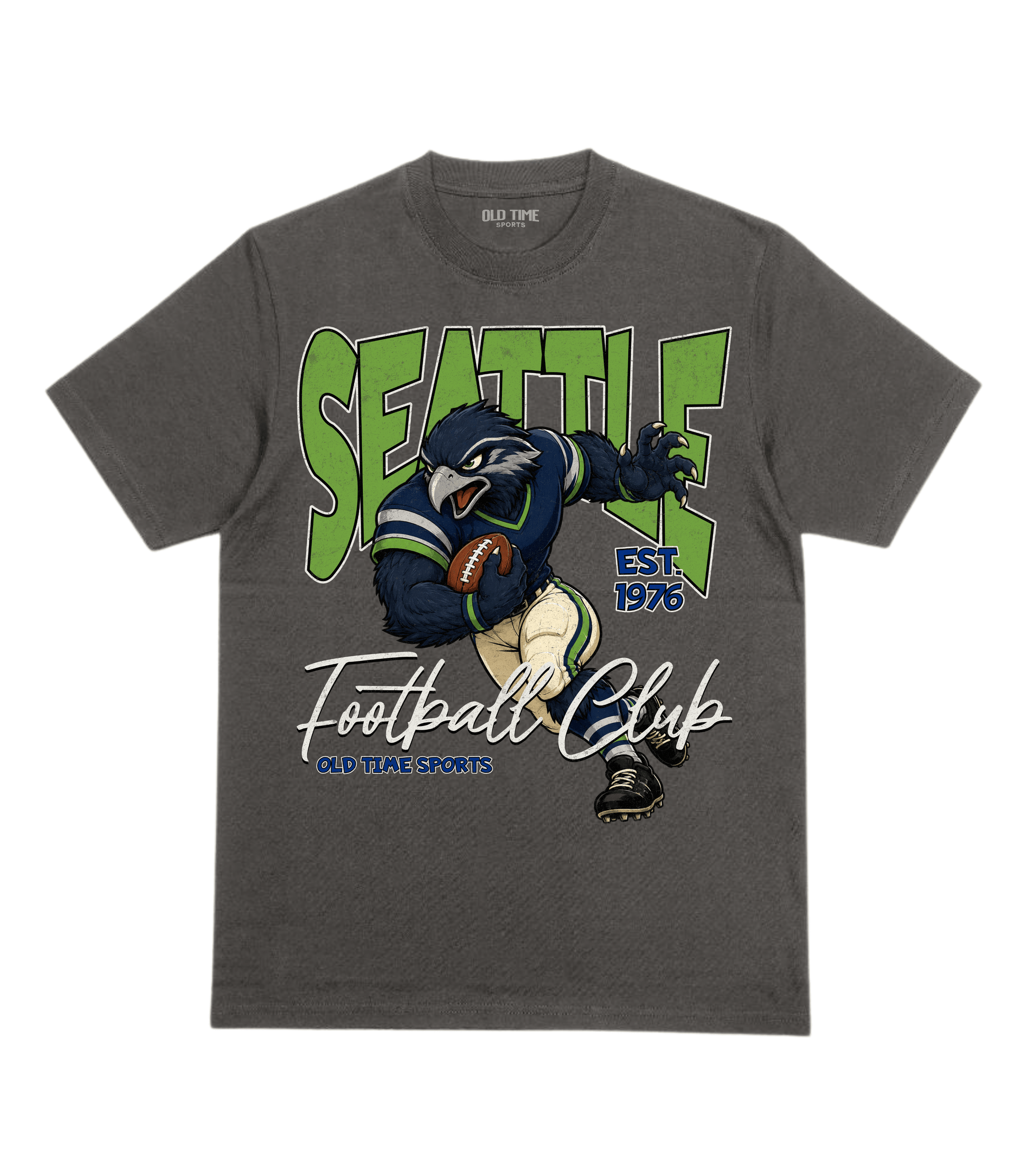 Seattle Football 1976 v2 T-Shirt- Old Time Sports