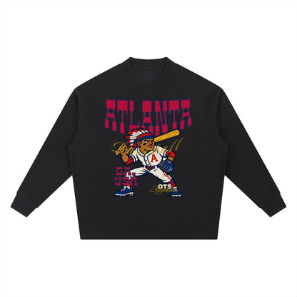 atlanta,baseball,one,sweater,knitted,dtg,tapstitch,unisex