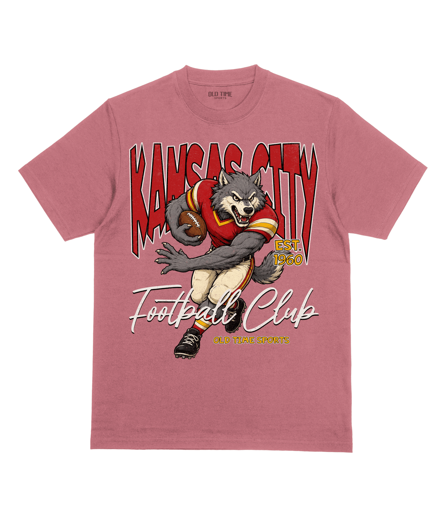 Kansas City Football 1960 v2 T-Shirt- Old Time Sports