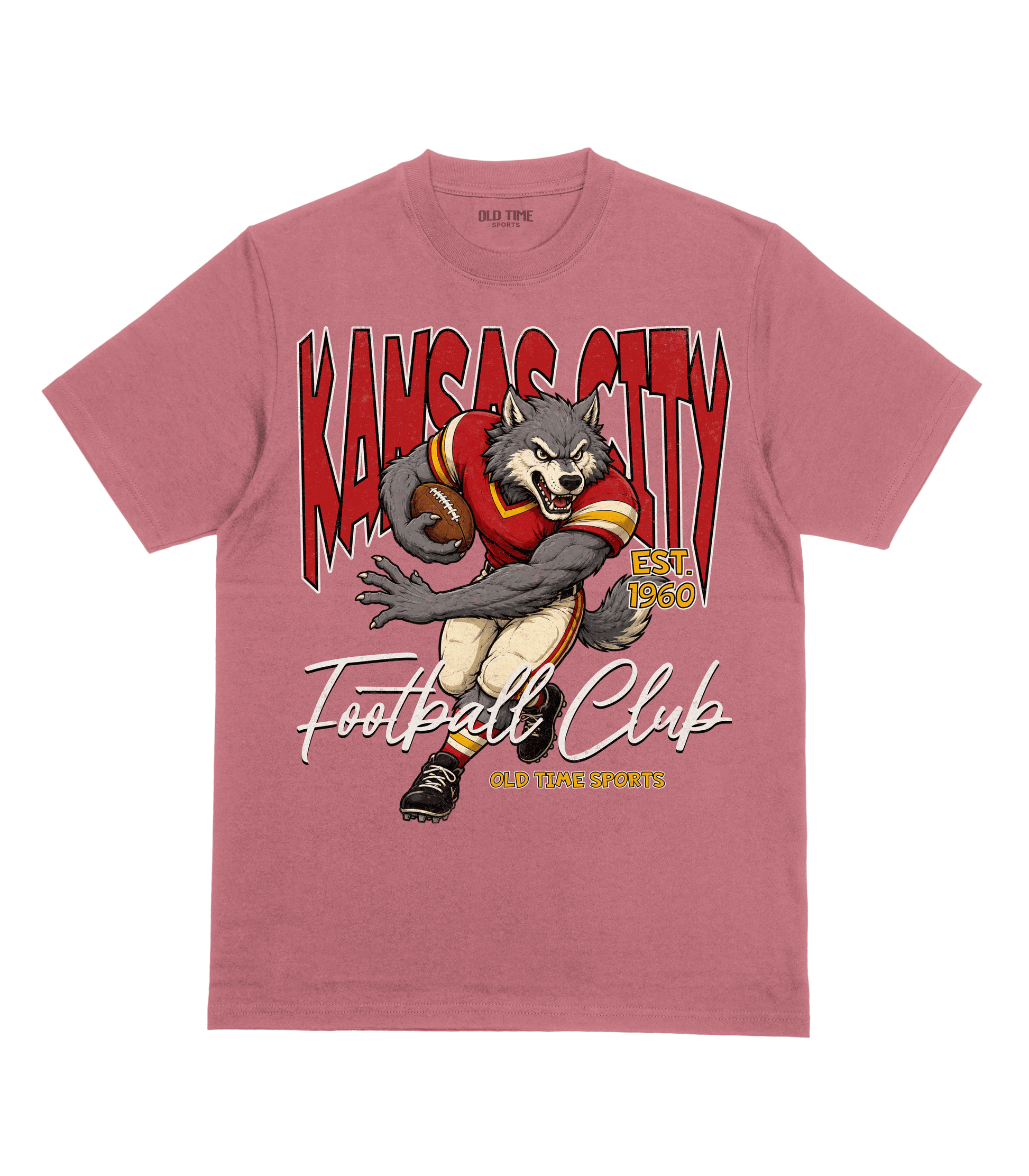 Kansas City Football 1960 v2 T-Shirt- Old Time Sports