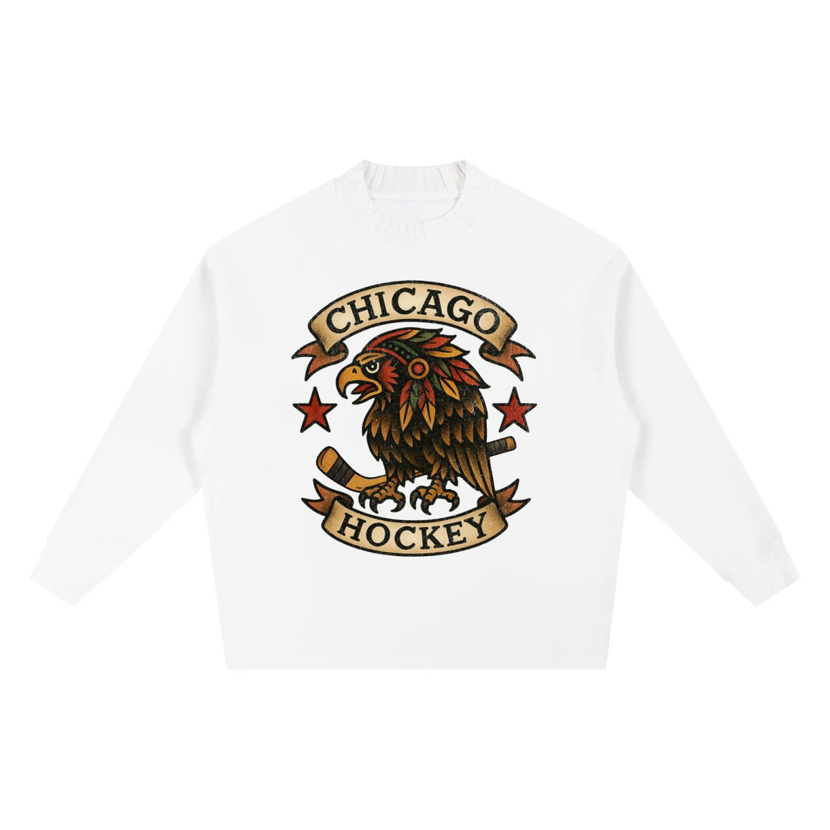 chicago,hockey,knitted,sweater,one,unisex,dtg,tapstitch