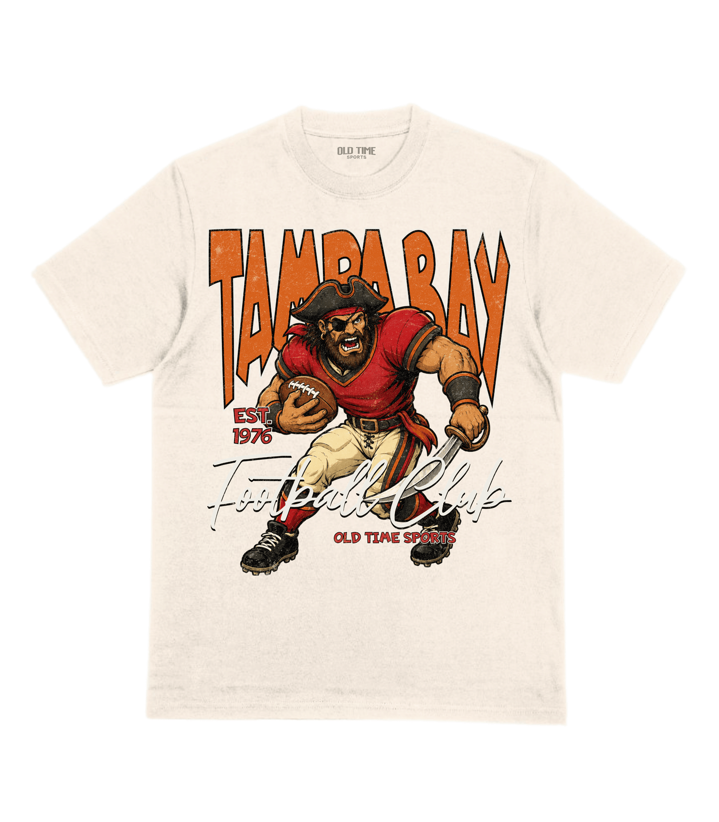 Tampa Bay Football 1976 v2 T-Shirt- Old Time Sports