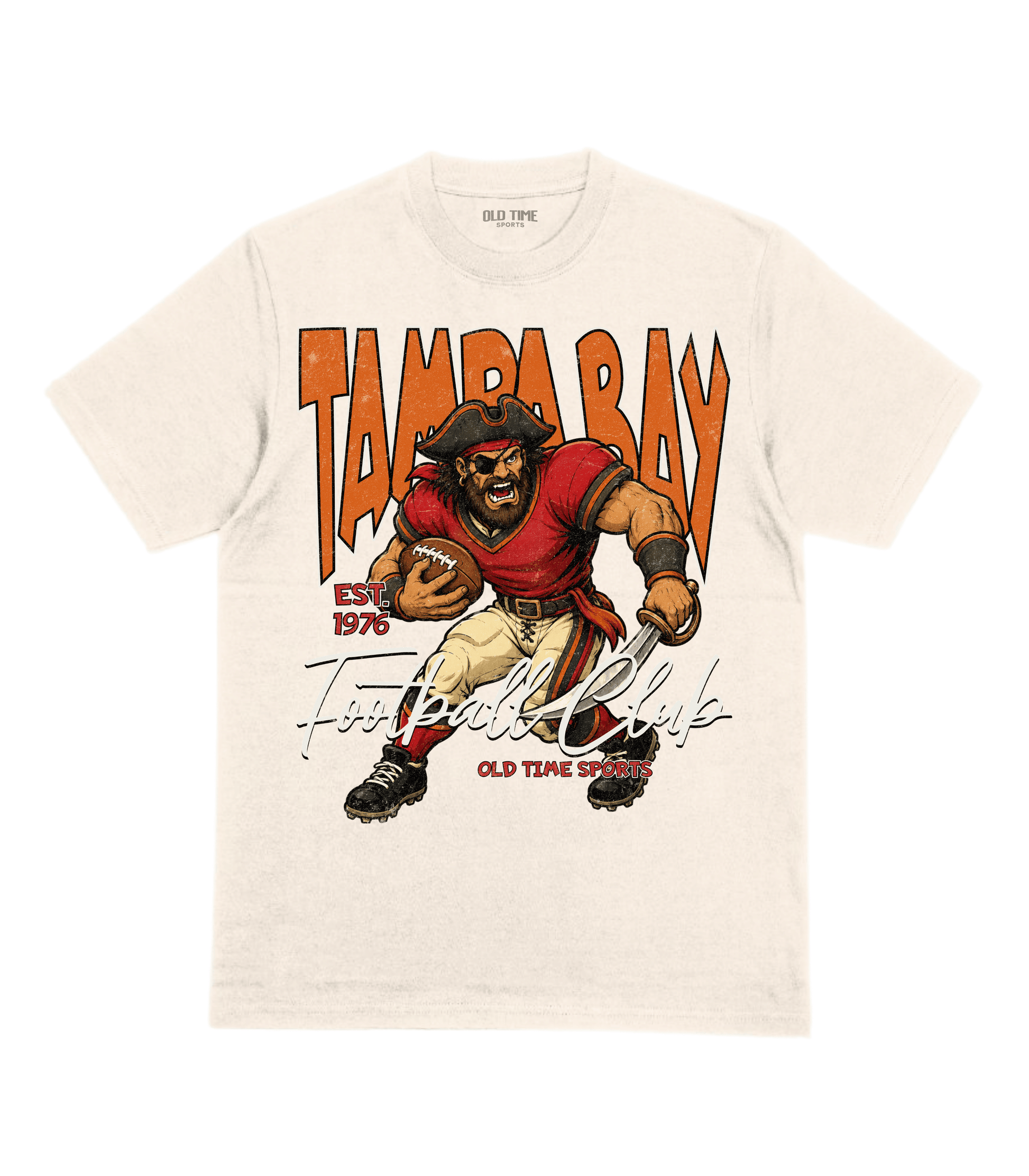 Tampa Bay Football 1976 v2 T-Shirt- Old Time Sports