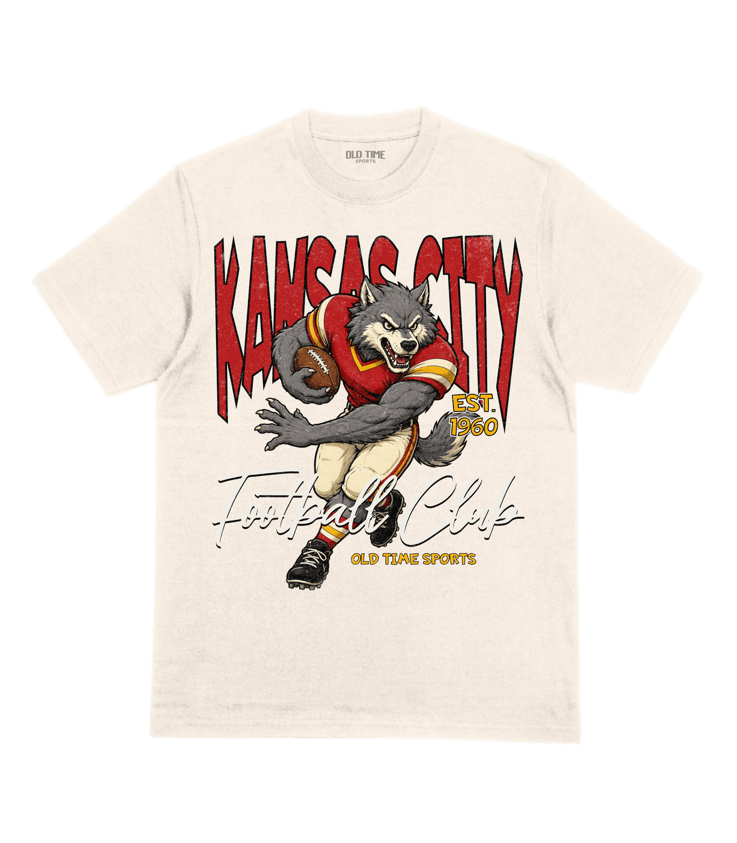 Kansas City Football 1960 v2 T-Shirt- Old Time Sports