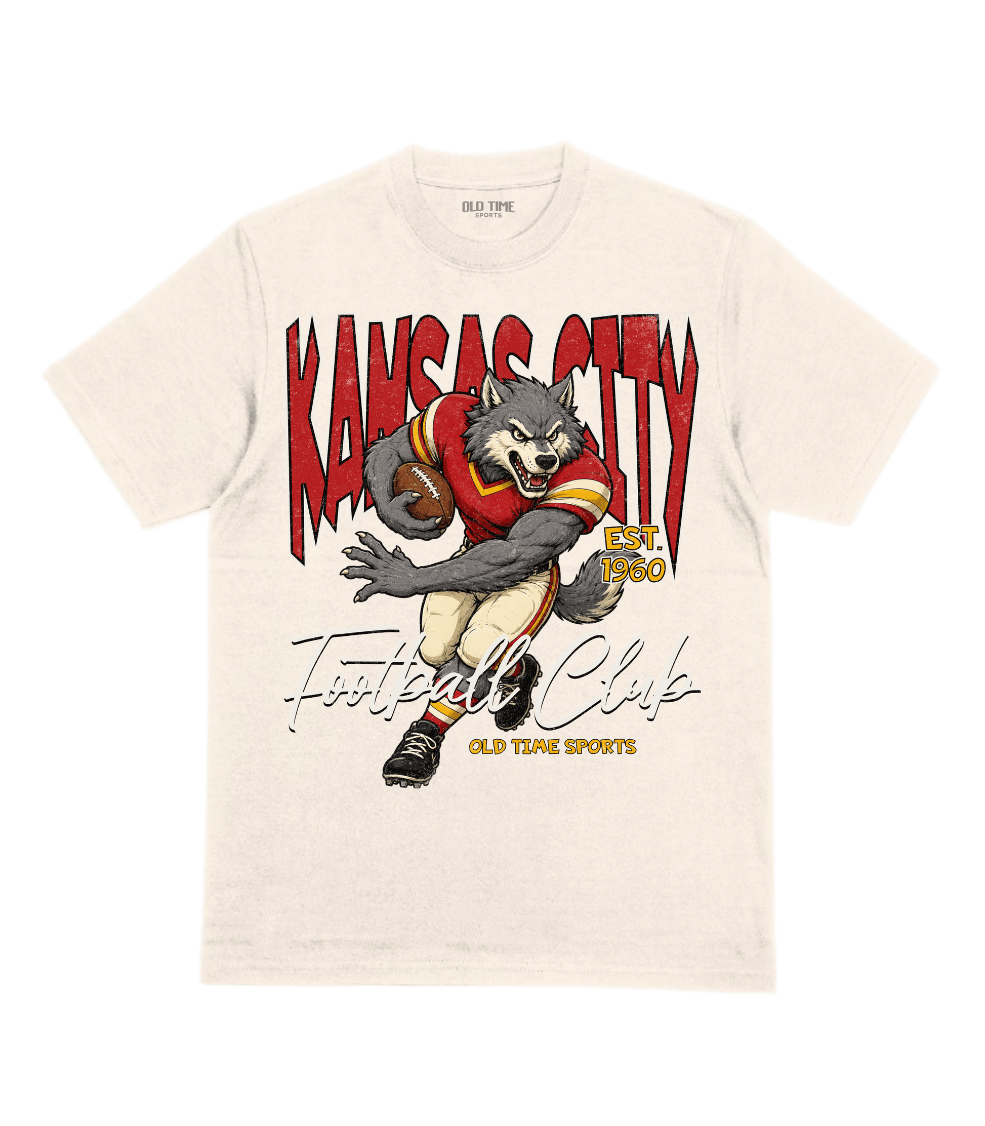 Kansas City Football 1960 v2 T-Shirt- Old Time Sports