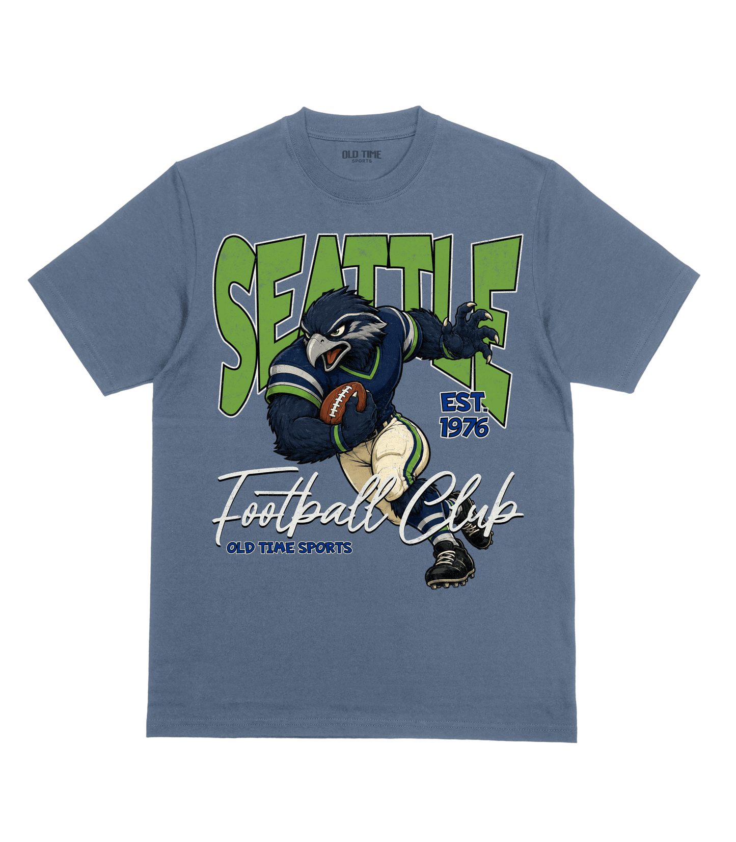 Seattle Football 1976 v2 T-Shirt- Old Time Sports