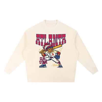 atlanta,baseball,one,sweater,knitted,dtg,tapstitch,unisex