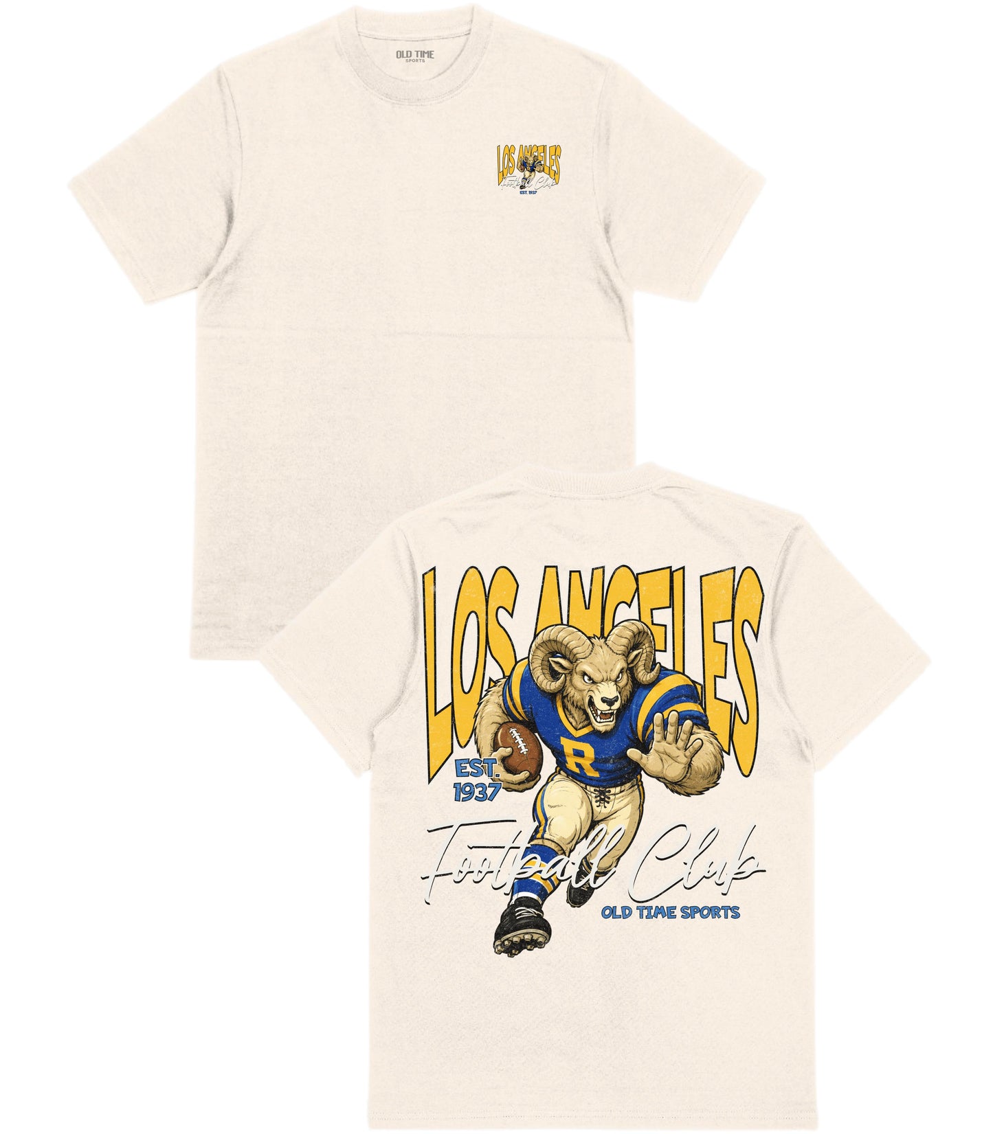 Los Angeles Football 1966 T-Shirt- Old Time Sports