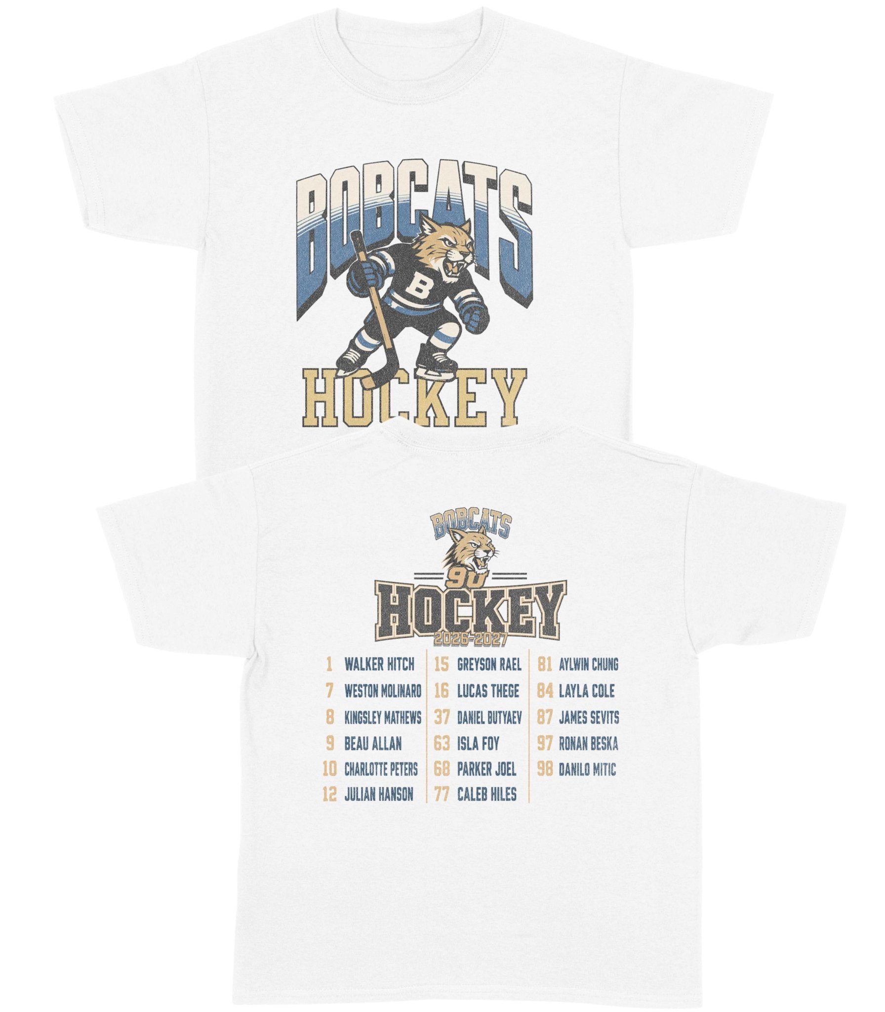 9U Bobcats Hockey YOUTH T-Shirt - Old Time Sports