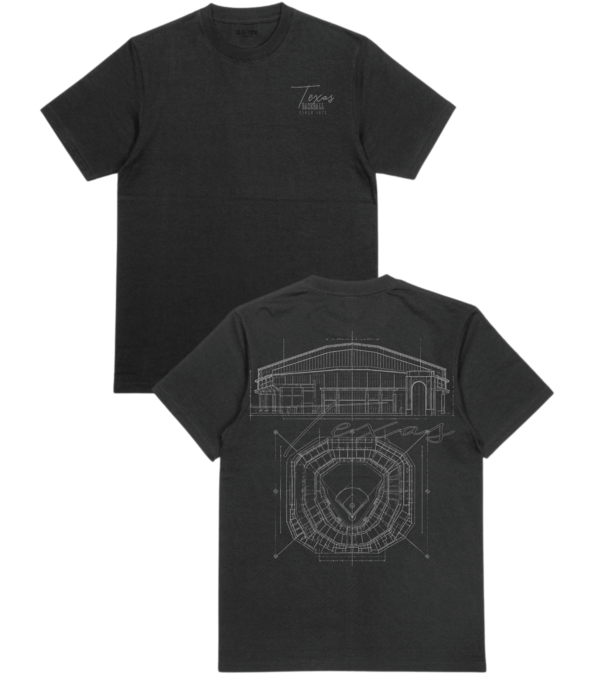 Texas Blueprints T-Shirt- Old Time Sports